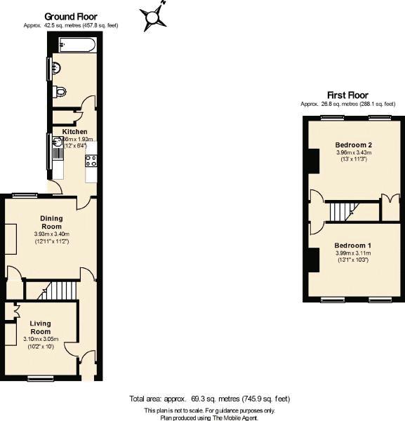 2 Bedrooms Terraced house to rent in Fairhaven Road, Cheltenham GL53