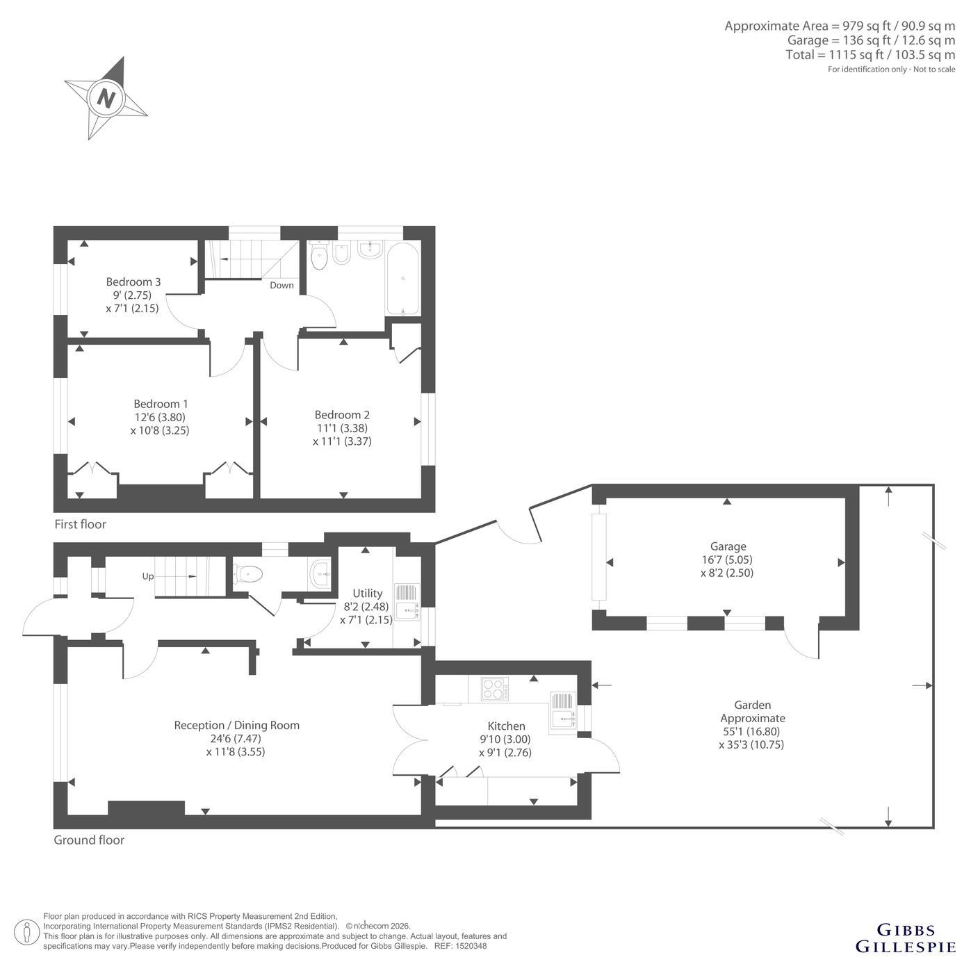 607, Field End Road, Ruislip floorplan