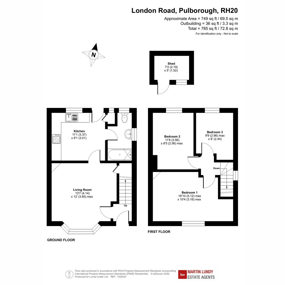 46, London Road, Pulborough floorplan