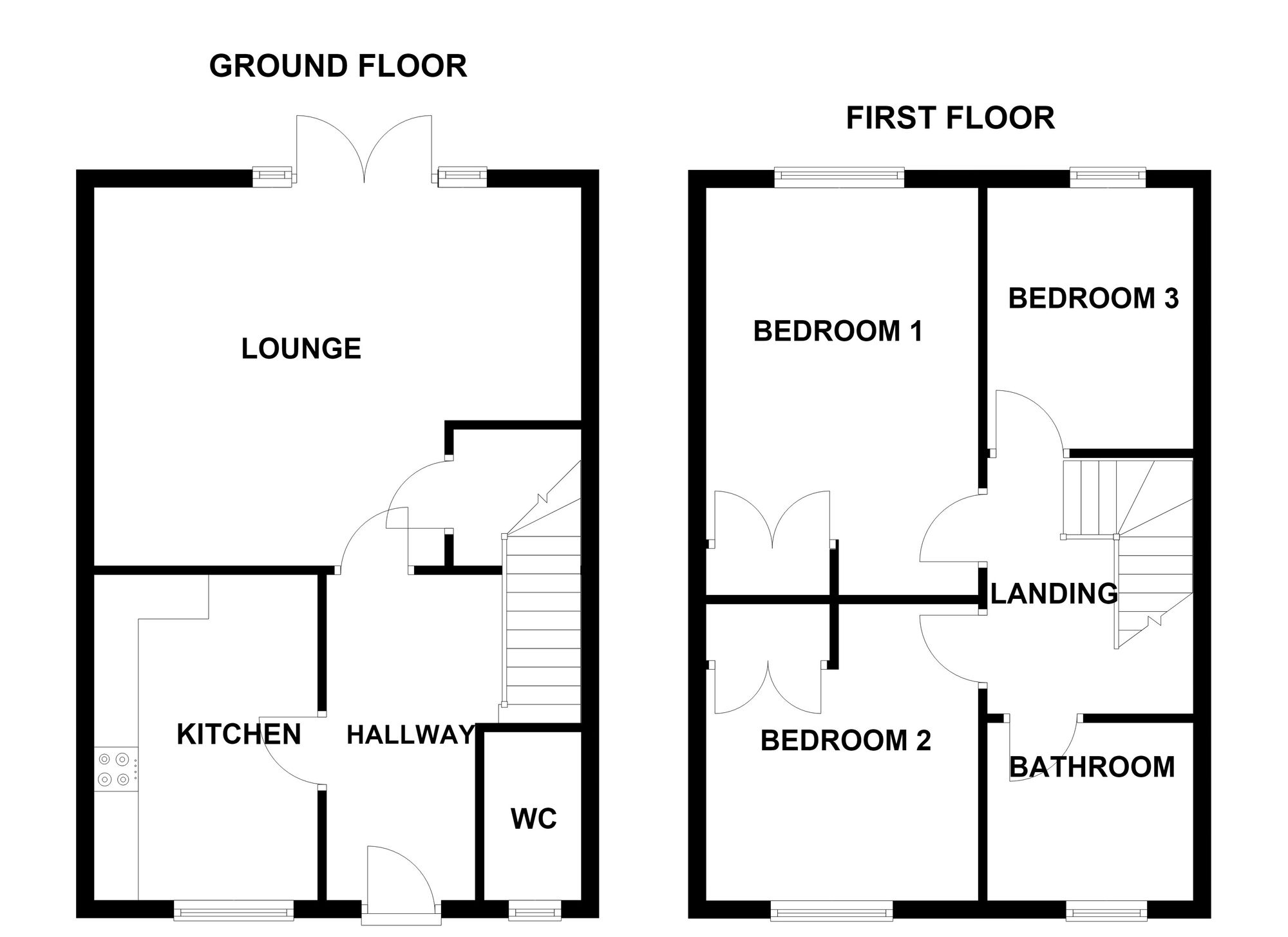 32 Clos Meredith, Bridgend floorplan