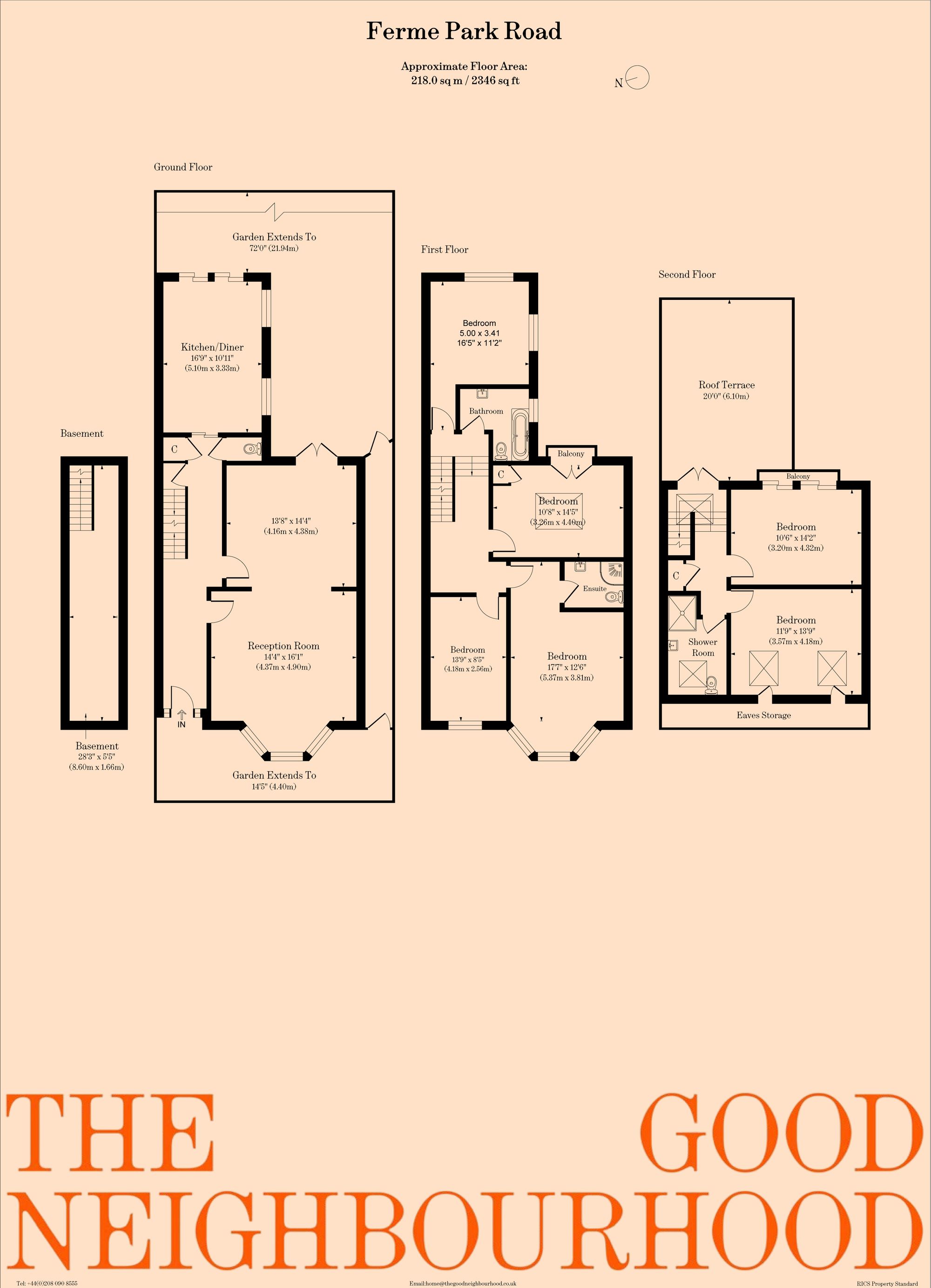 82 Ferme Park Road, London floorplan
