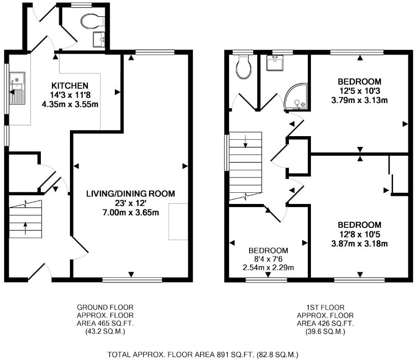 87, Braycourt Avenue, WALTON-ON-THAMES floorplan