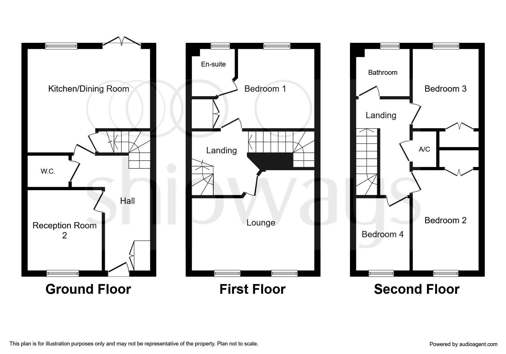 4 Bedrooms Town house for sale in Pipit Walk, Rugby CV23