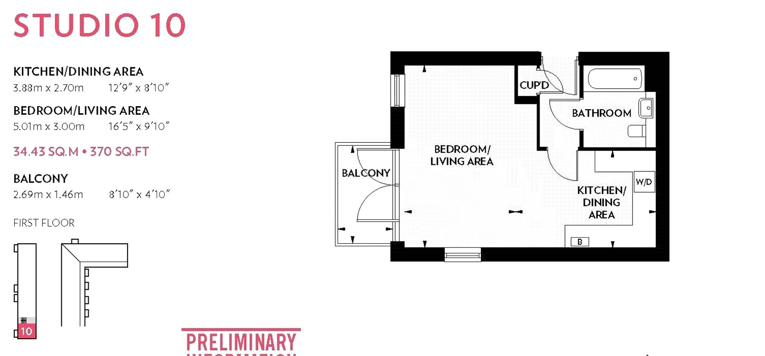 0 Bedrooms Studio for sale in The Hobson Collection, Abode, Addenbrooke's Road, Trumpington, Cambridge CB2