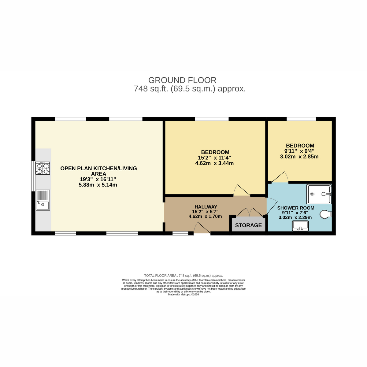 4, Byrkley Mews, Barton-under-needwood floorplan