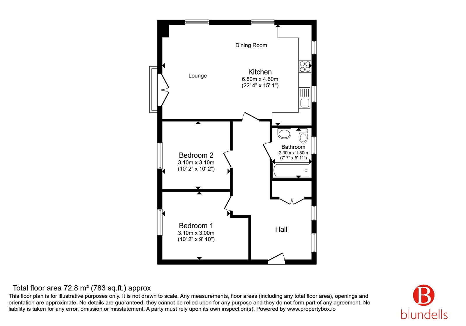 Apartment 3 14a,, Sussex Road, South Yorkshire floorplan