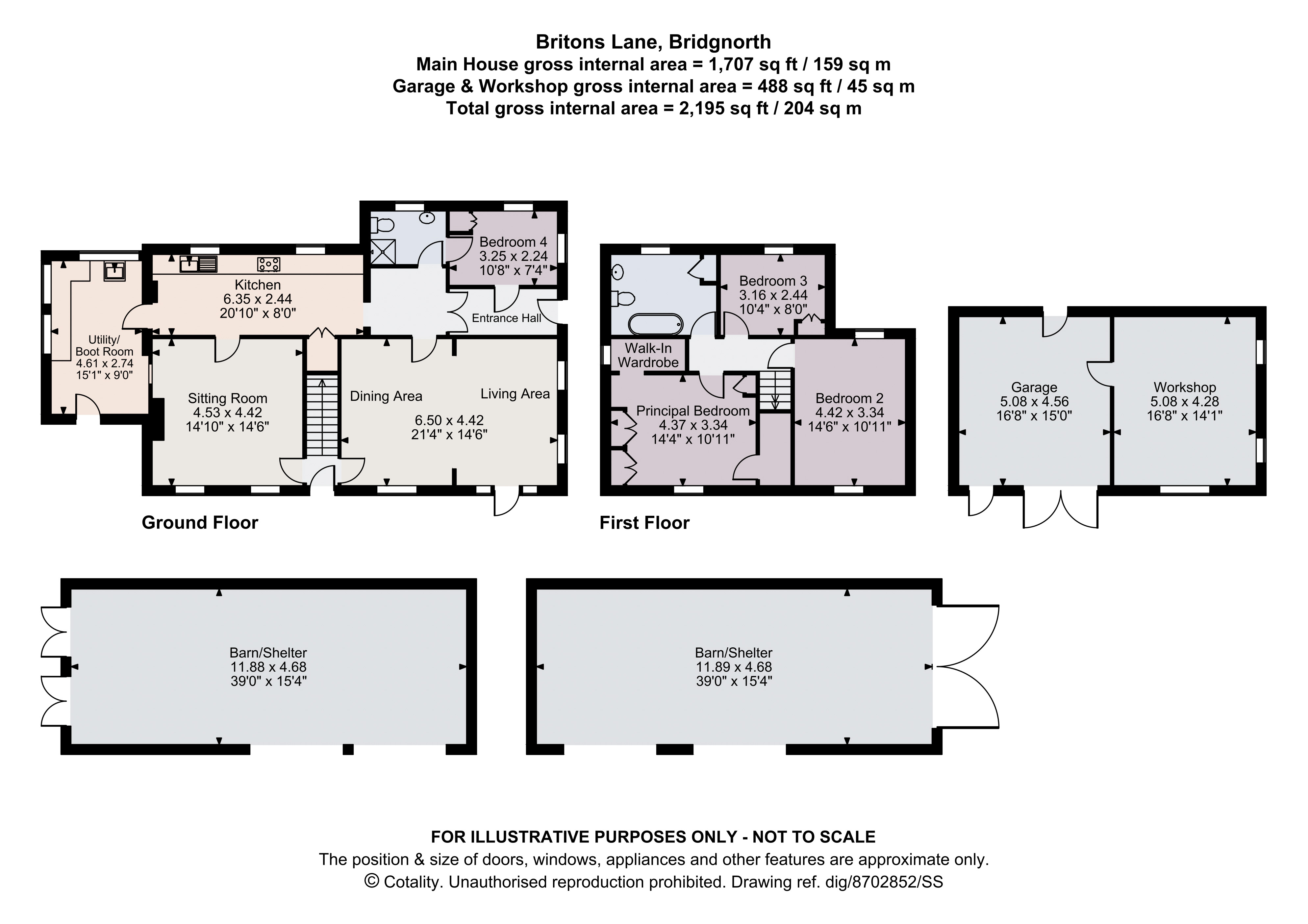 Wills Cottage, 64, Britons Lane, Bridgnorth floorplan
