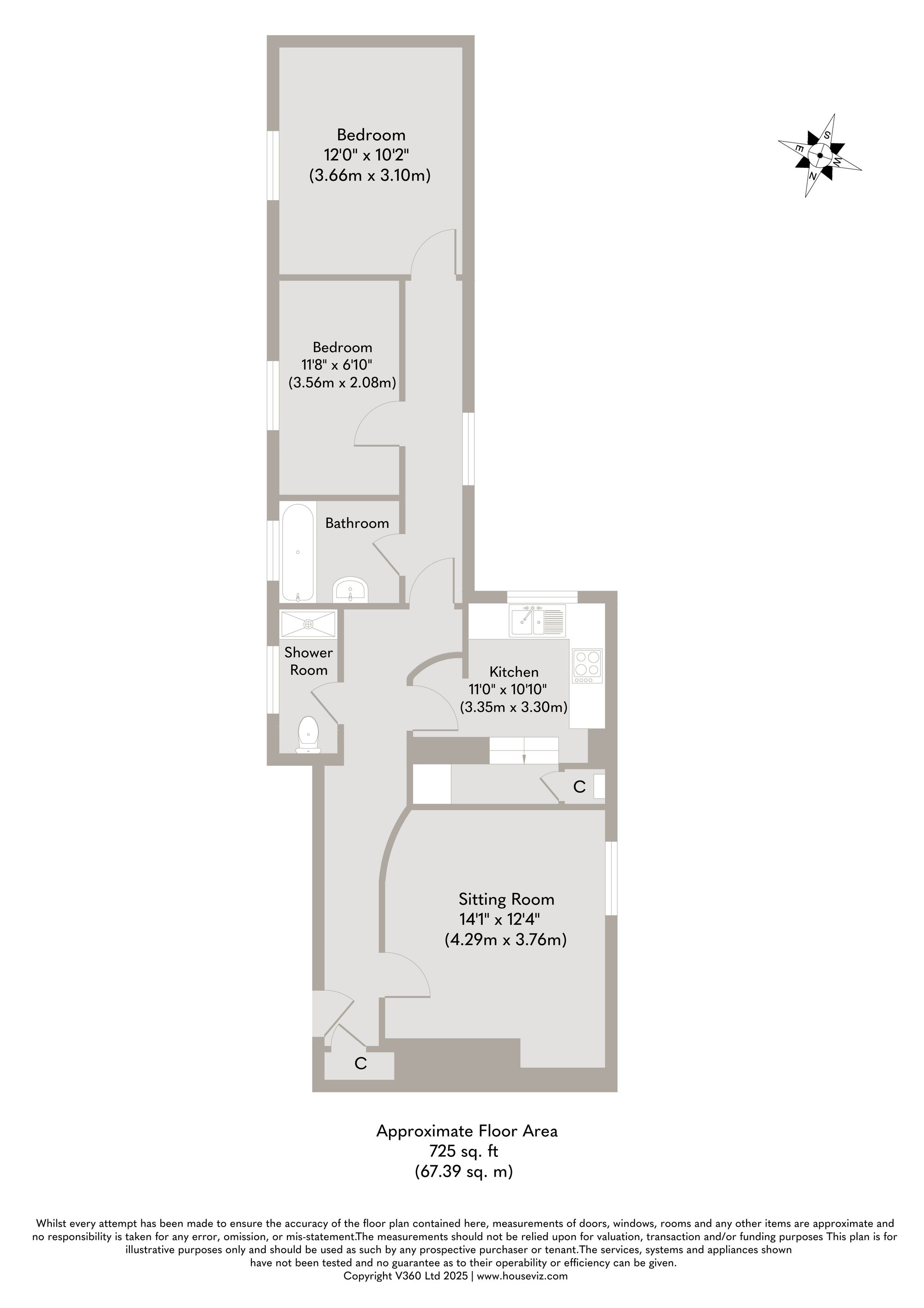 Flat 3, The Manor House, Holt floorplan