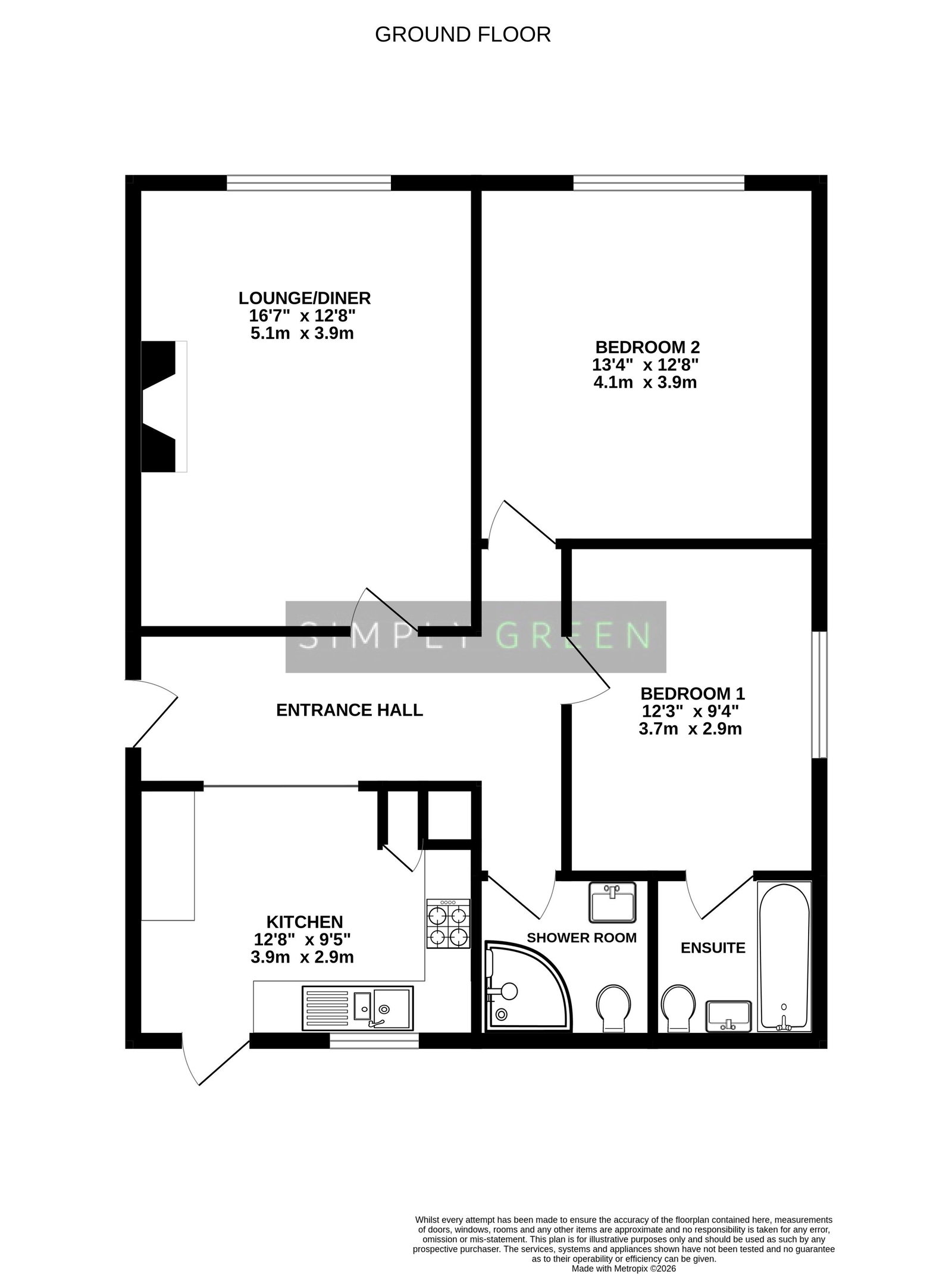 16, Lyndhurst Close, Newton Abbot floorplan