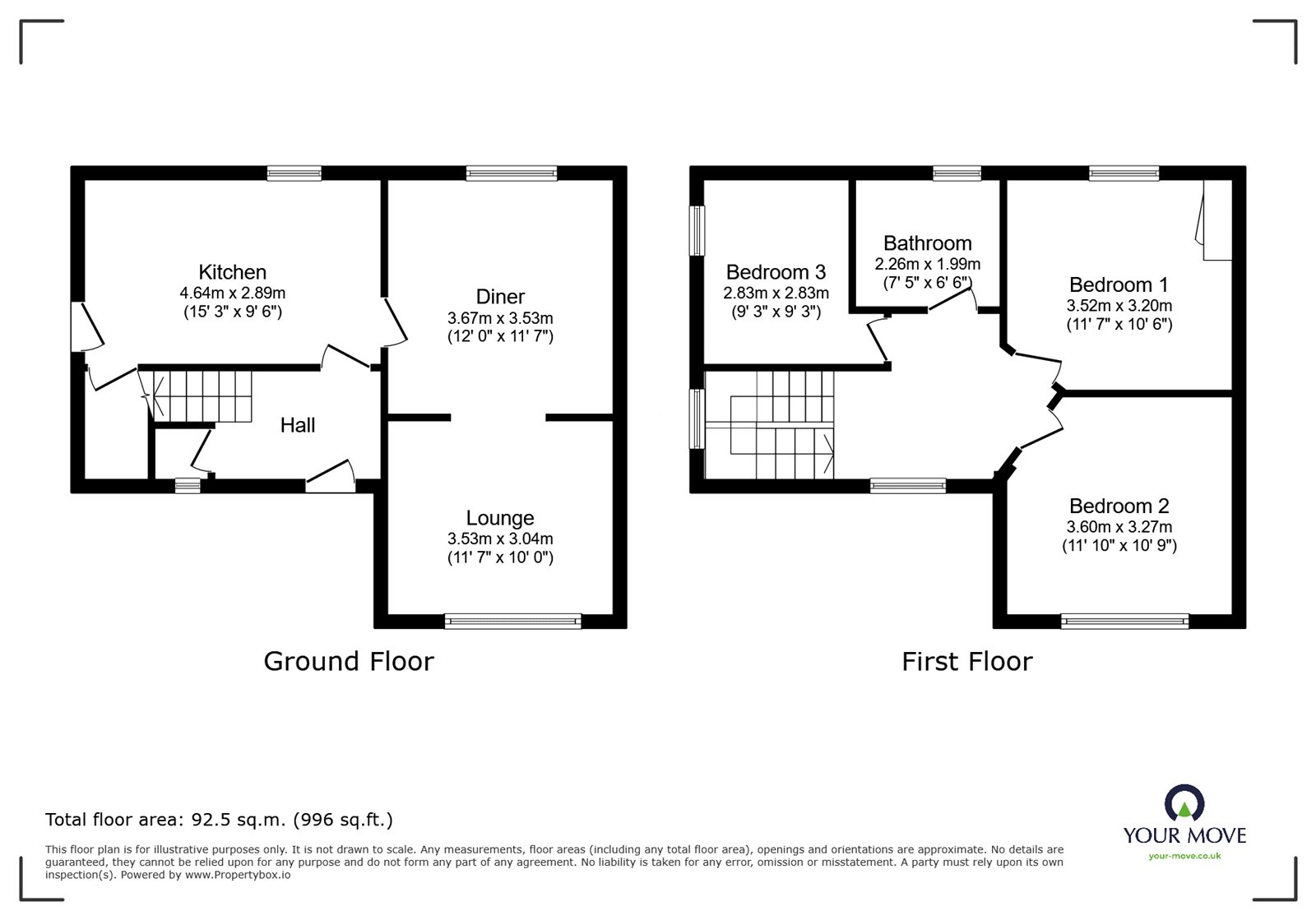 34, Victoria Road, Doncaster floorplan