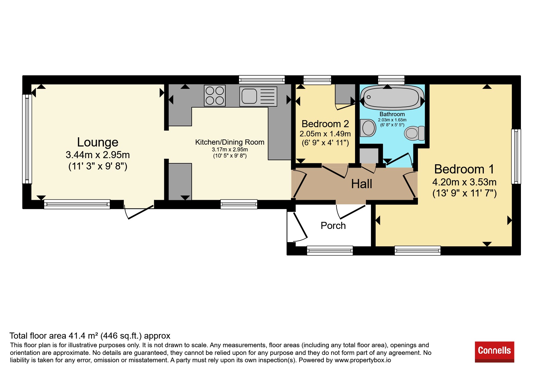 2, Meadow Park, Dart Bridge Road, Buckfastleigh floorplan