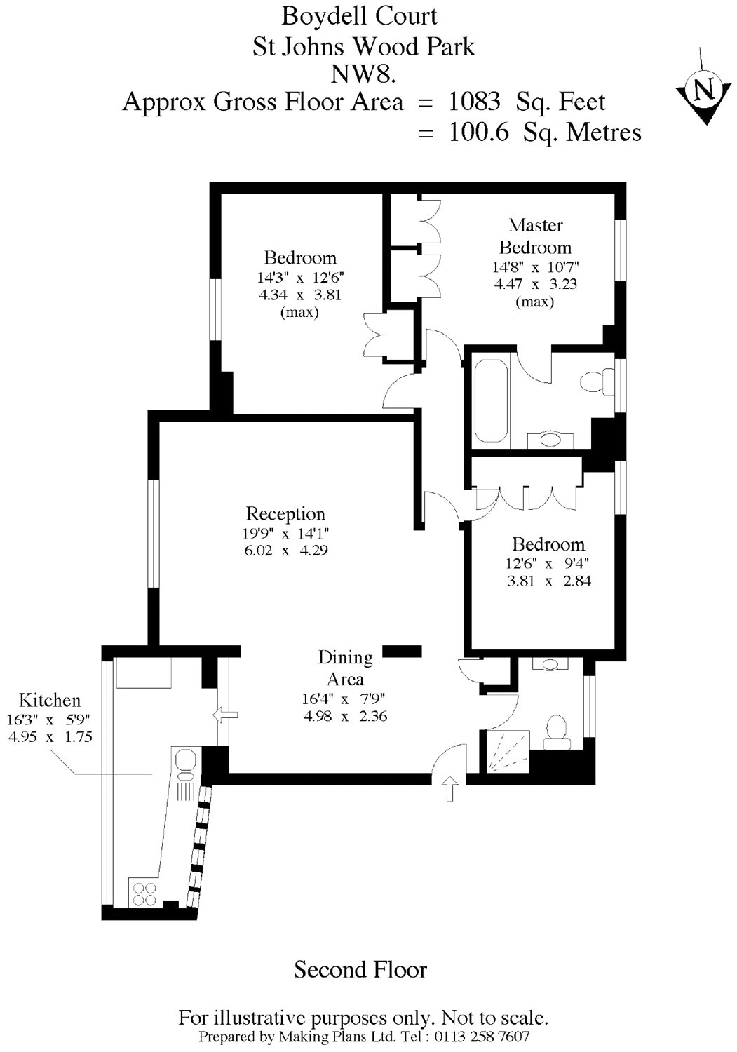 3 Bedrooms Flat to rent in Boydell Court, St Johns Wood Park, St Johns Wood, London NW8