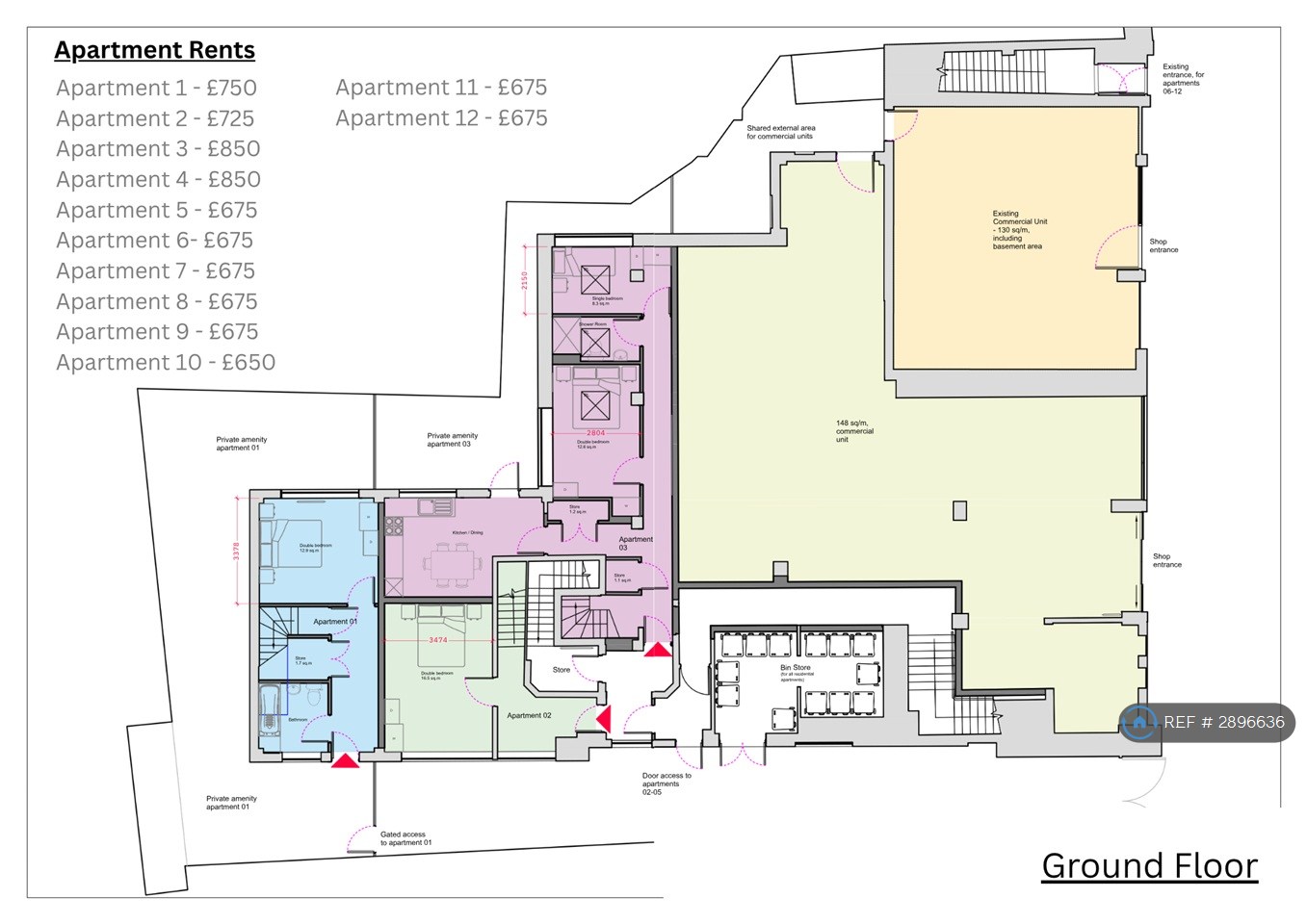 Flat, Market Place, Mansfield floorplan
