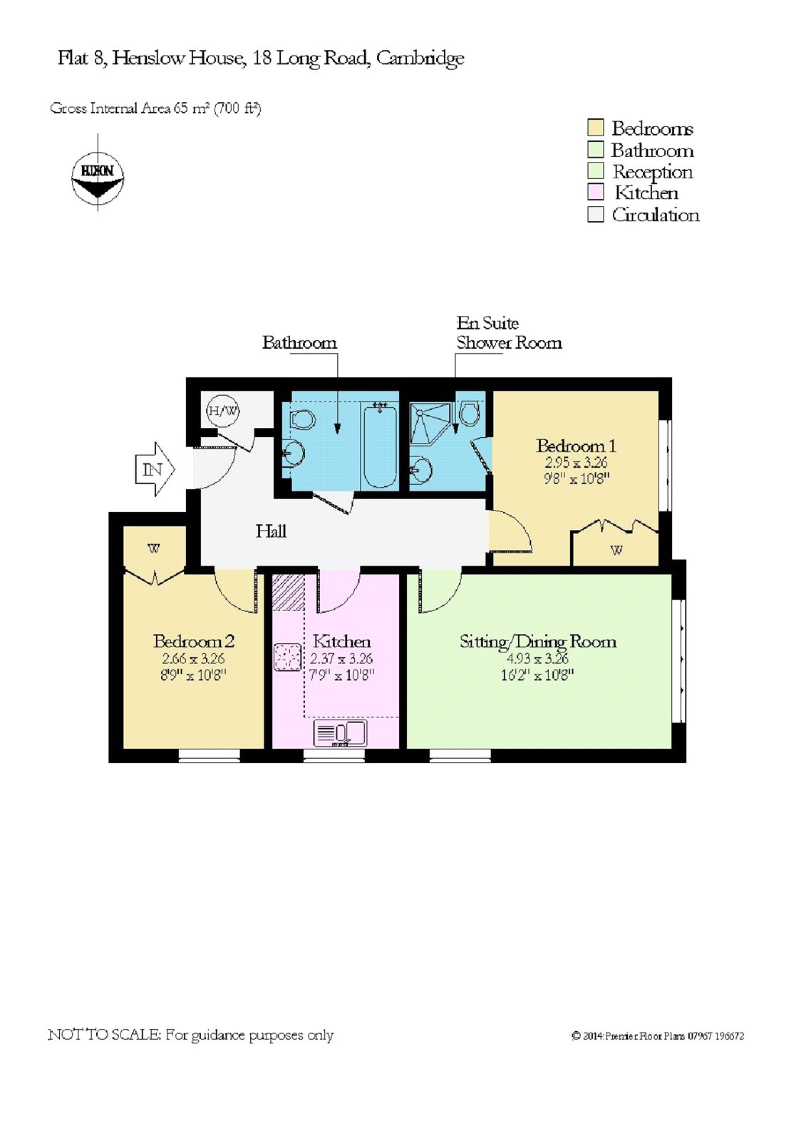 Flat 8,, Henslow House, Cambridge floorplan