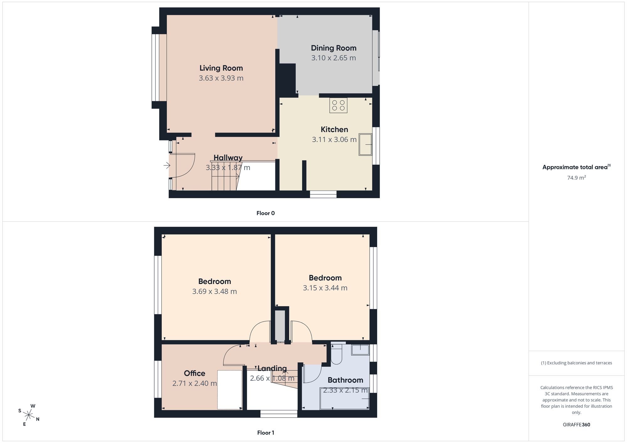 2 Rubens Avenue, South Shields floorplan