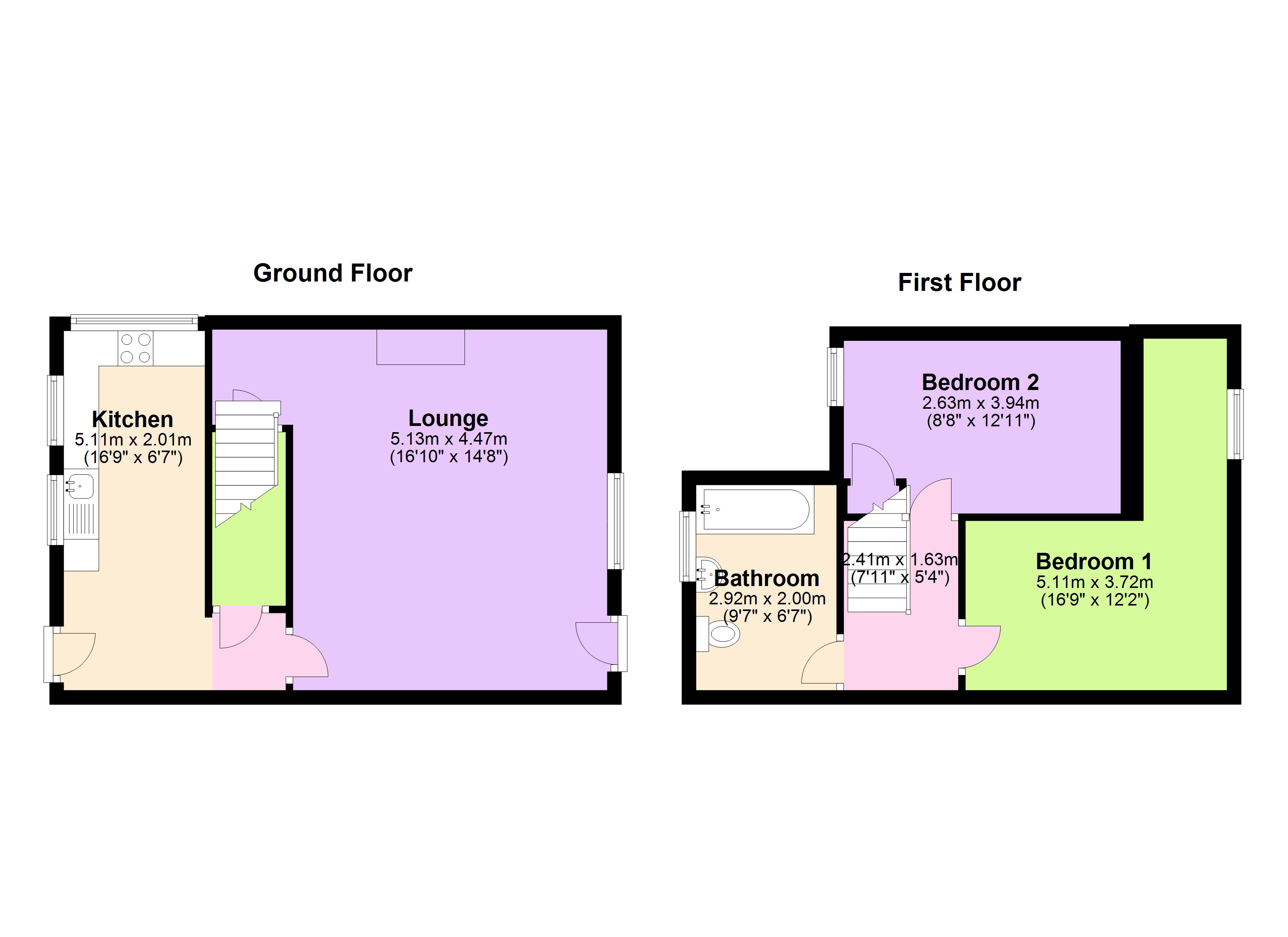 2 Bedrooms Terraced house for sale in Brookdale Avenue, Ossett WF5