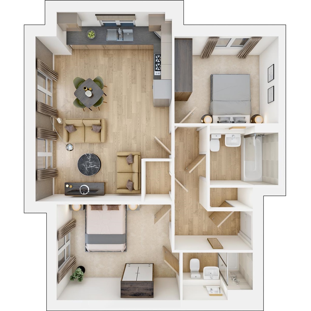 Kestral Court - Plot 70, Westvale Park, Webber Street, Horley floorplan