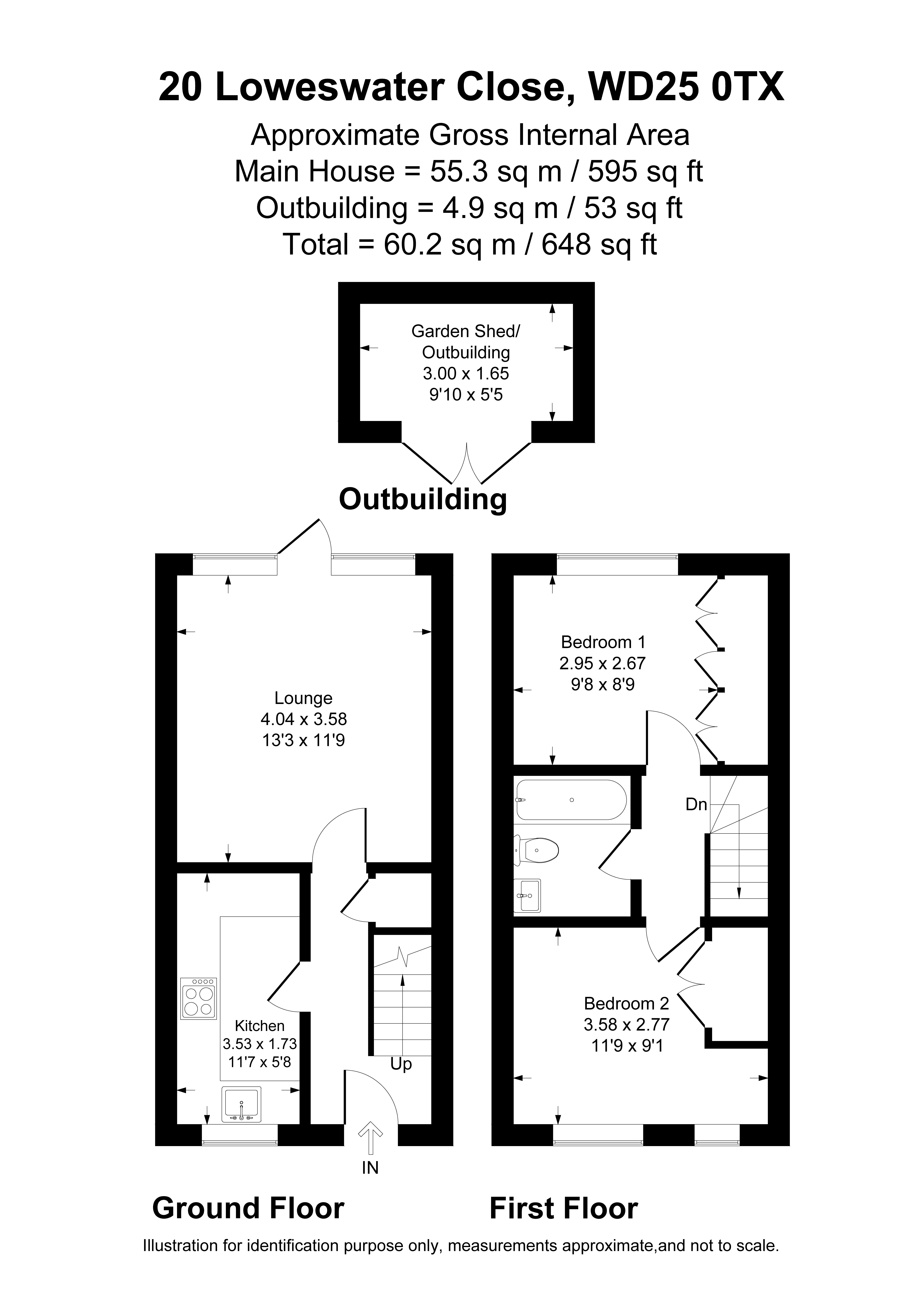 20, Loweswater Close, Hertfordshire floorplan