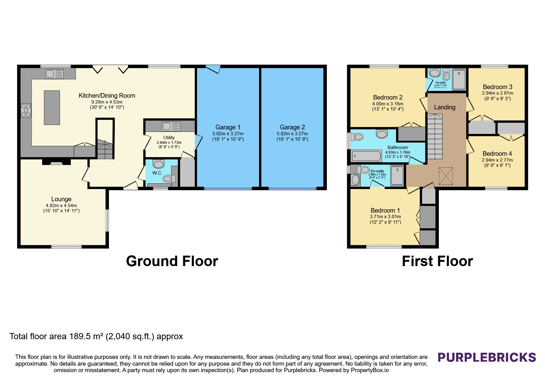 14, Willow Grove, Kinnerley floorplan