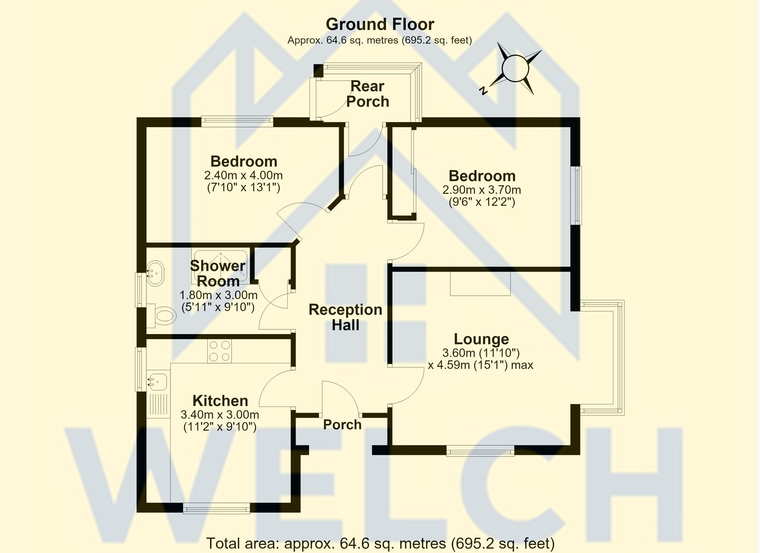 13, Tilley Road, Wem, Shrewsbury, Shropshire floorplan