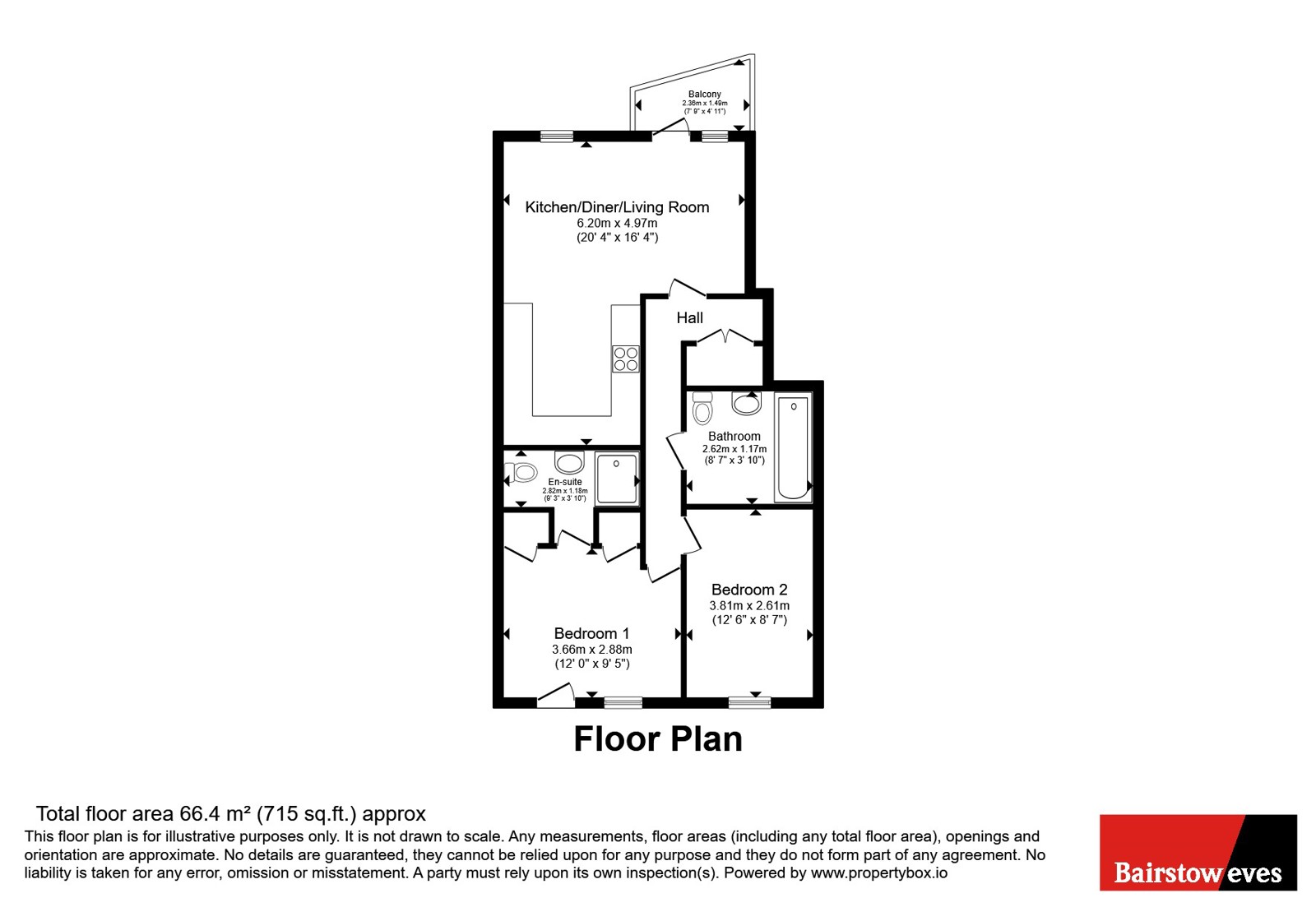 Flat 10 Ravensbourne Place, 13, Mellish Way, Essex floorplan