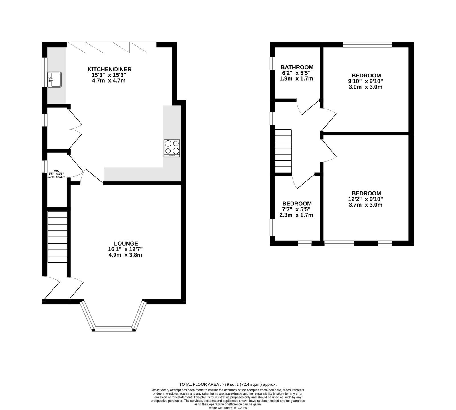 107, Lanchester Road, Birmingham floorplan