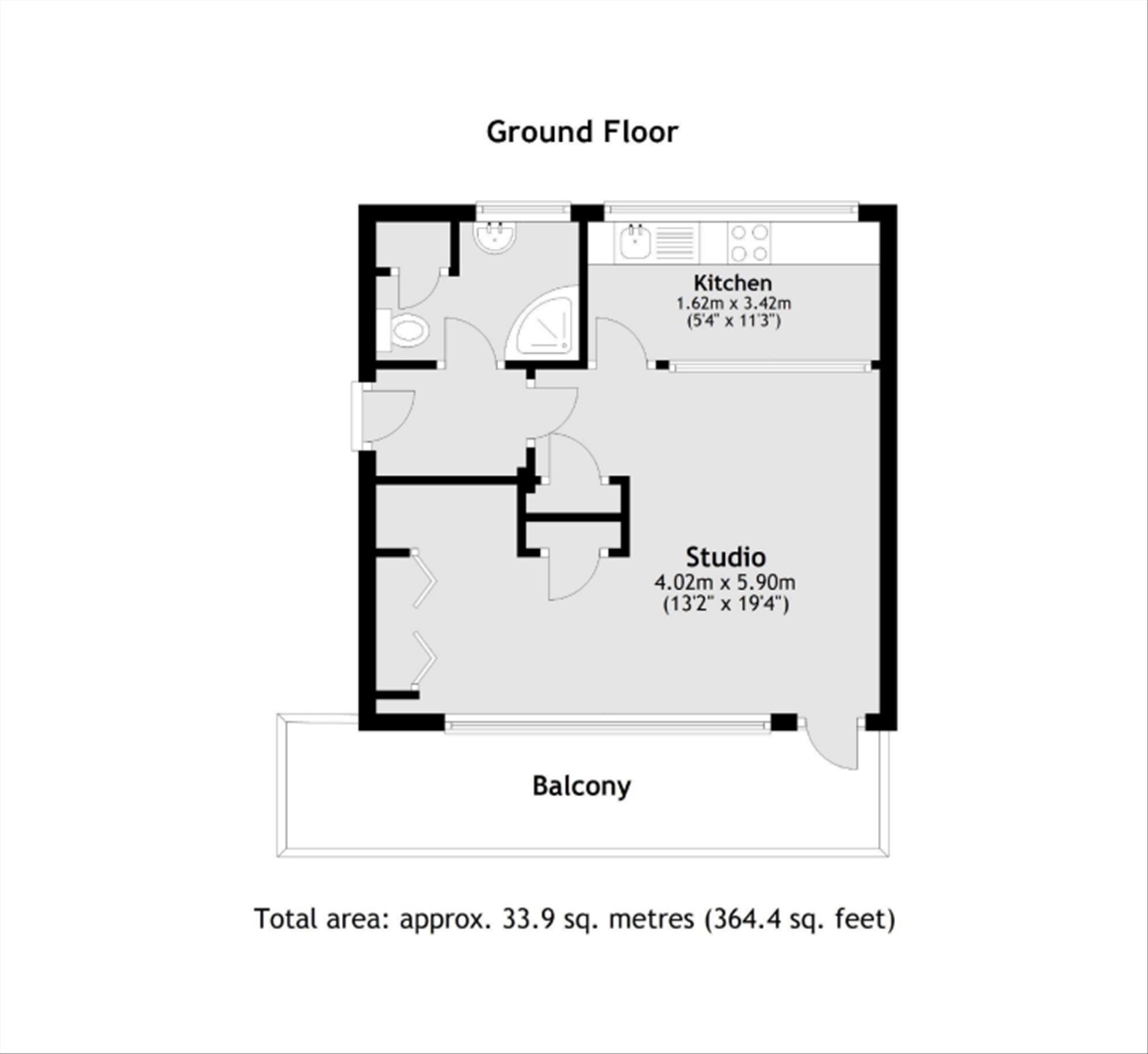 Flat 6, Stanley Cohen House, Golden Lane Estate, London floorplan