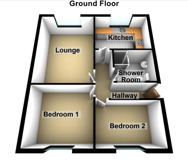 14, Leicester Court,, Leicester Street, Bedworth floorplan