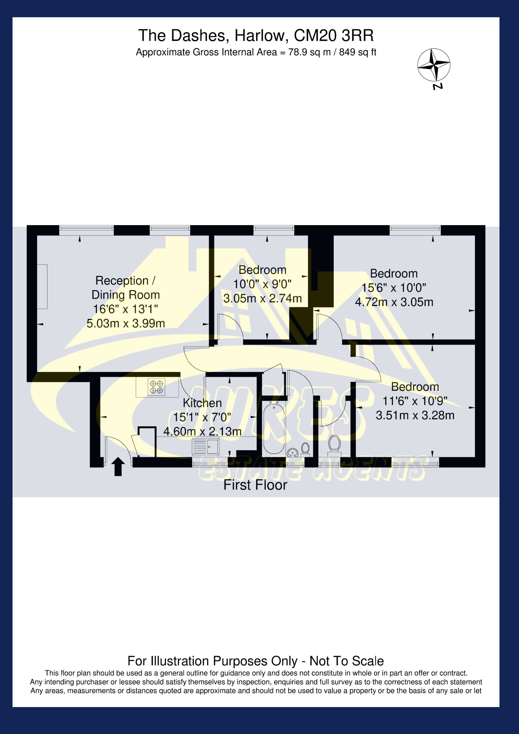 67 The Dashes, Harlow floorplan