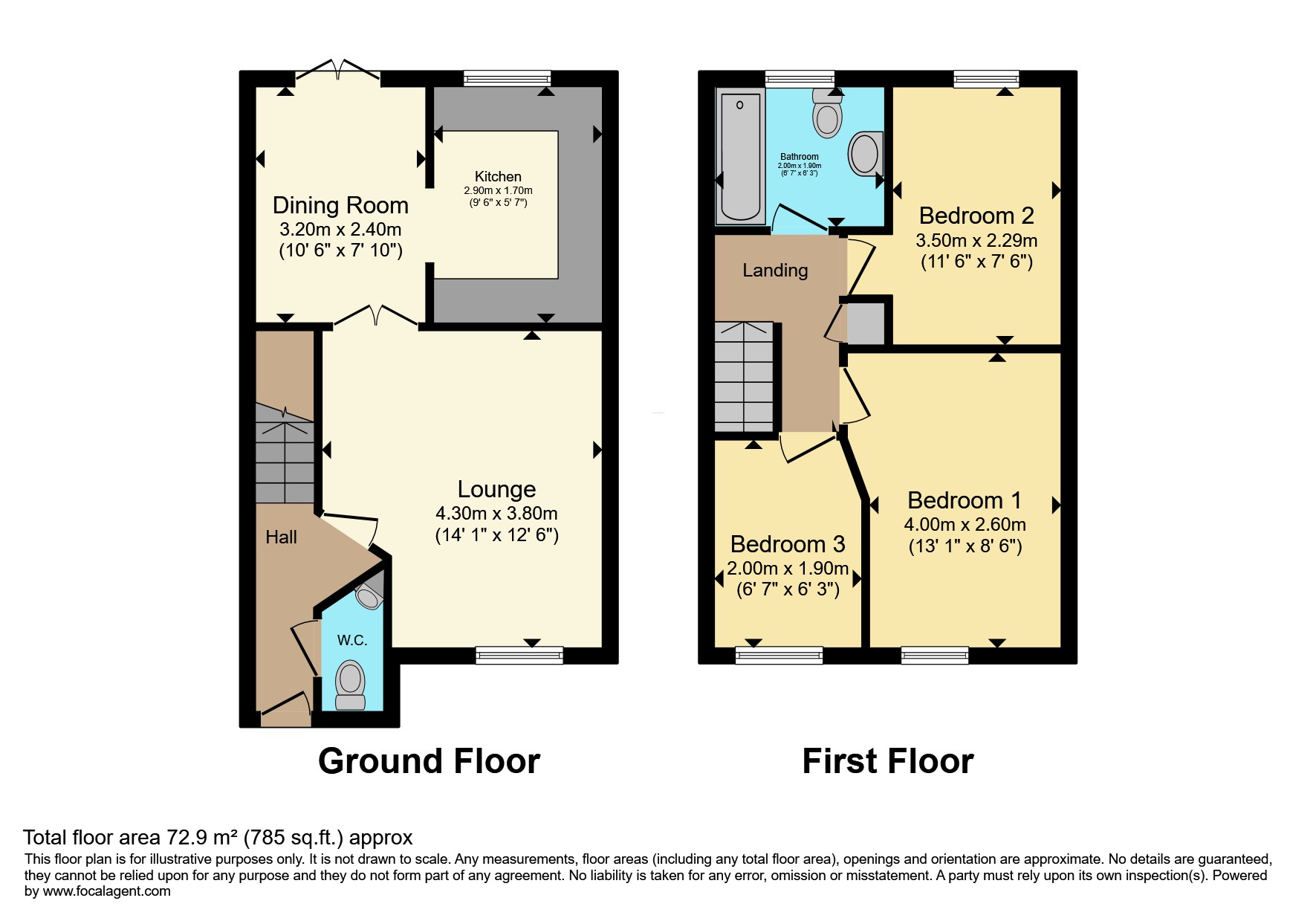 1, Myrtle Tree Crescent, Weston-super-mare floorplan