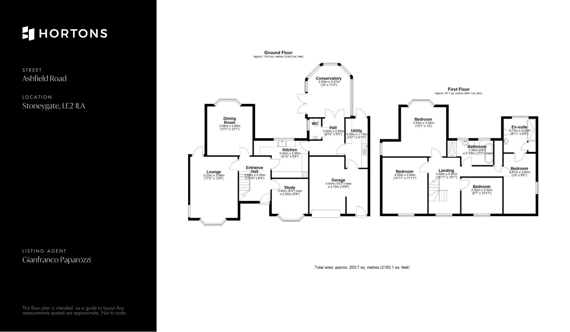 36 Ashfield Road, Leicester floorplan