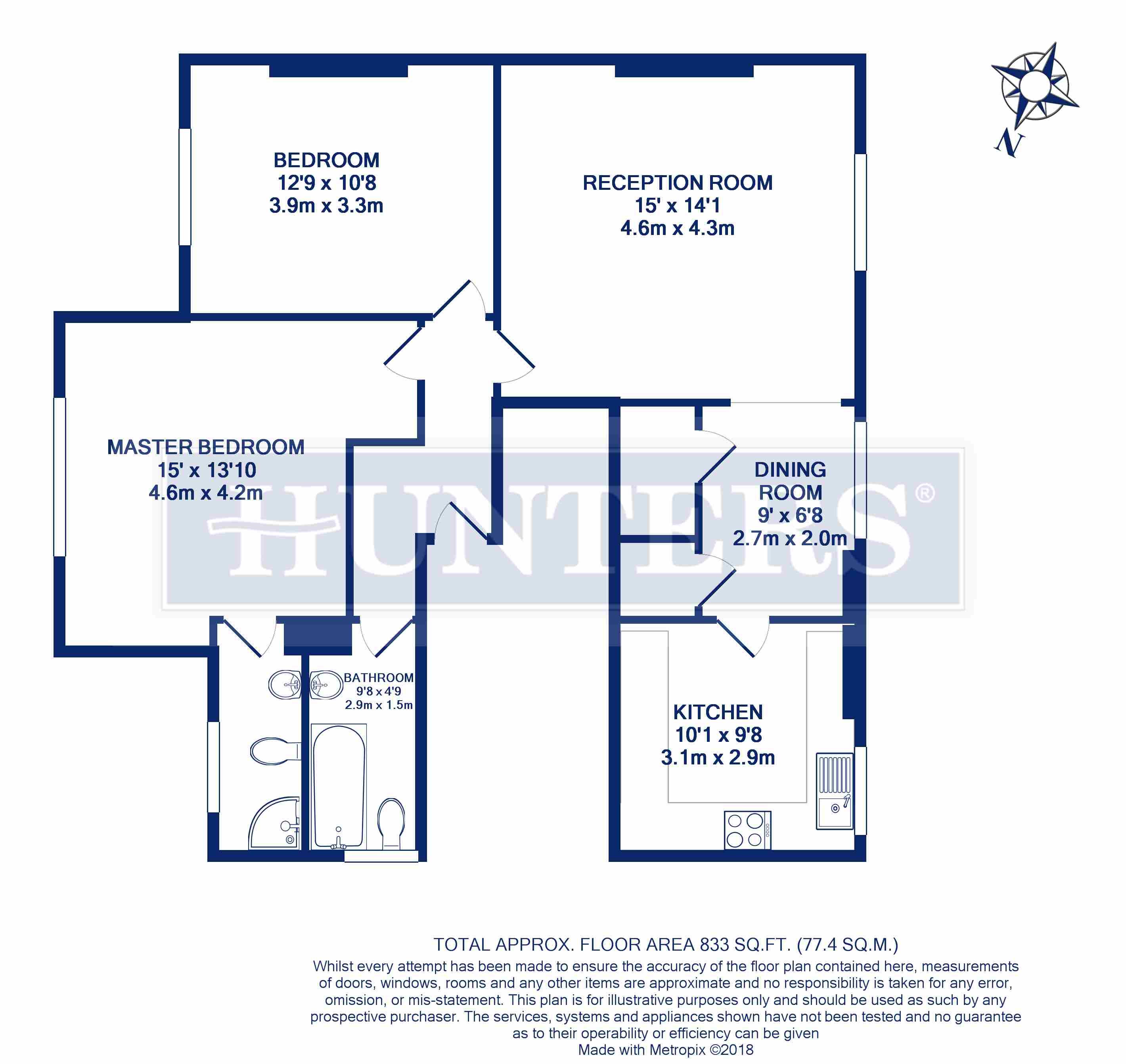 2 Bedrooms Flat to rent in Exeter Road, London NW2