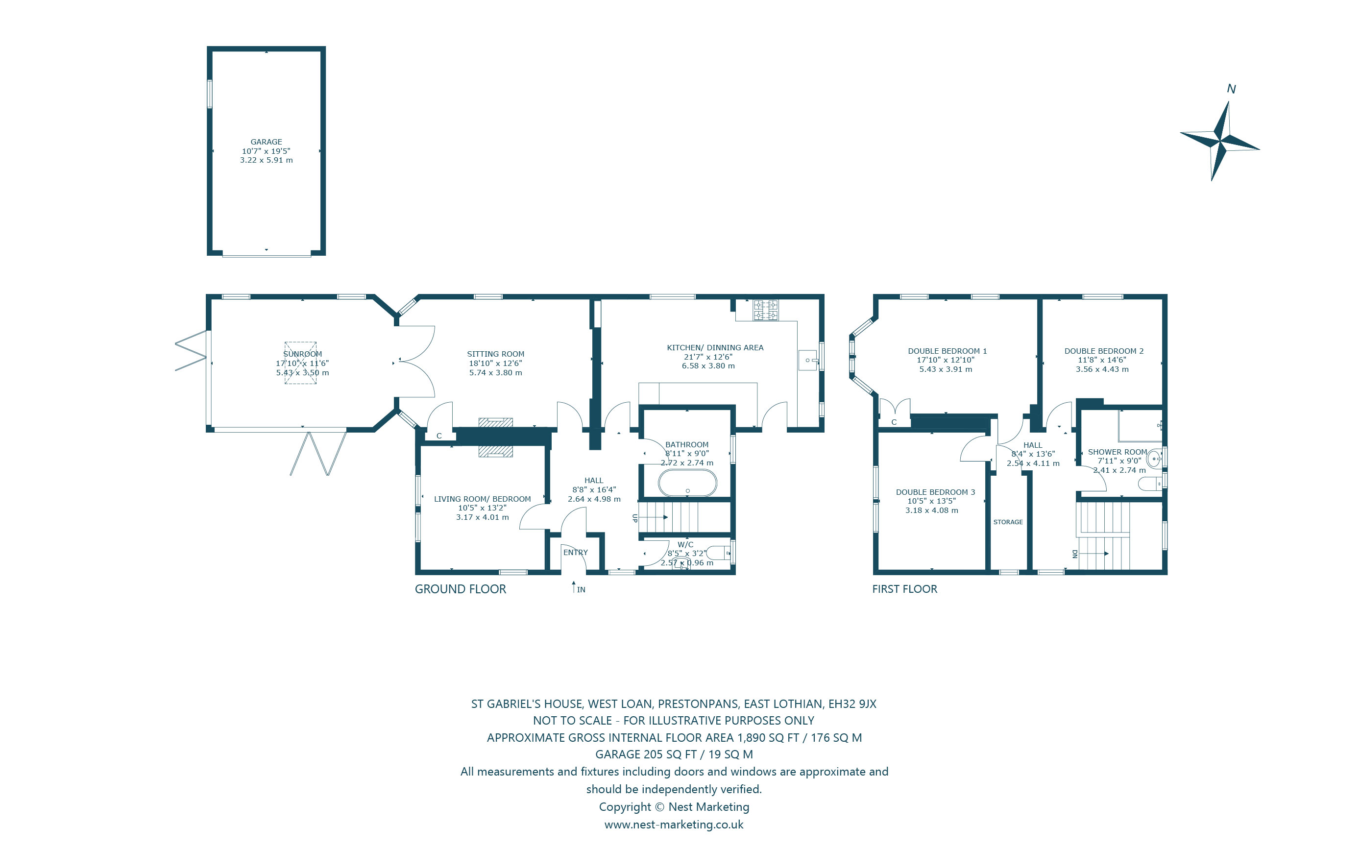 St Gabriel's House, West Loan, Prestonpans floorplan