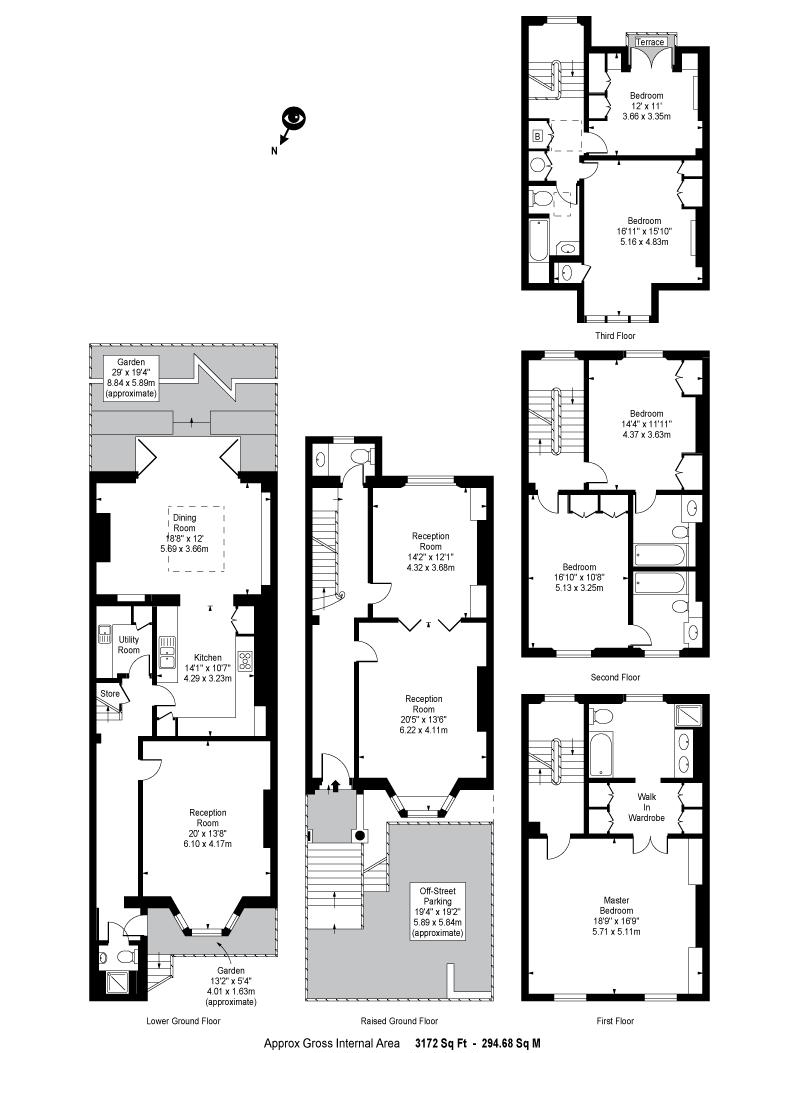 5 Bedrooms Semi-detached house to rent in Steeles Road, London NW3