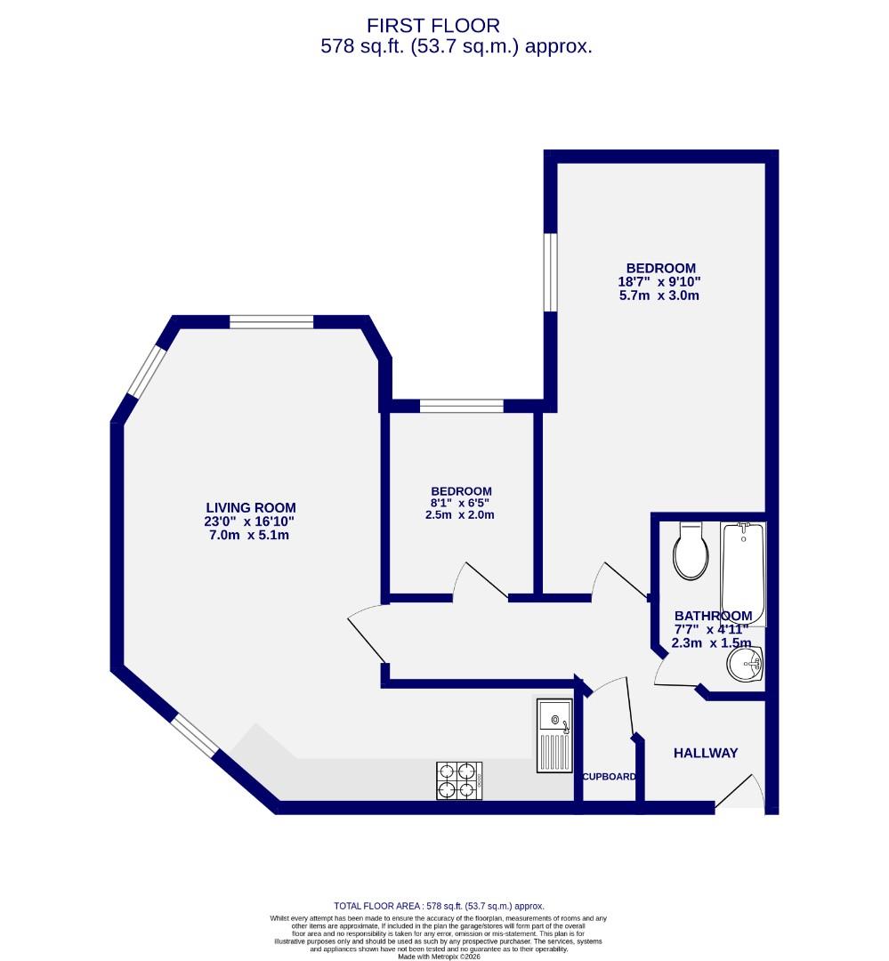 Flat 8, Grange House, West Grange Court, York floorplan