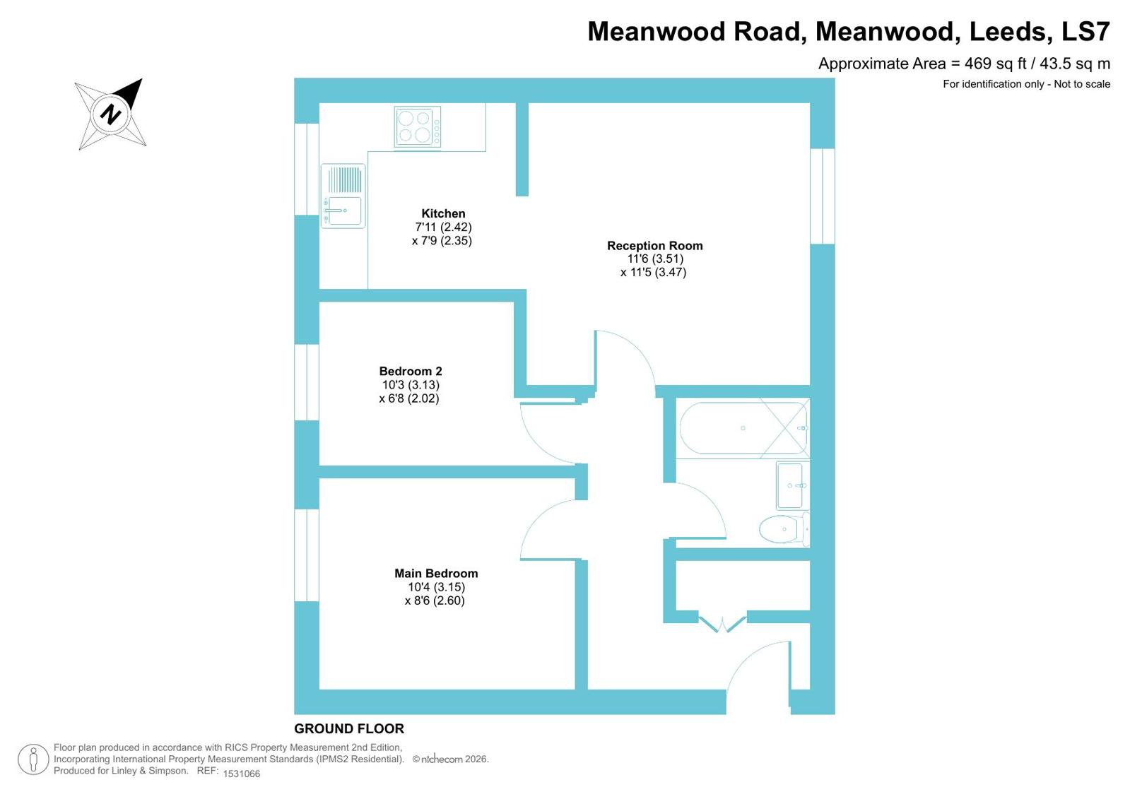 Meanwood Road, Leeds floorplan