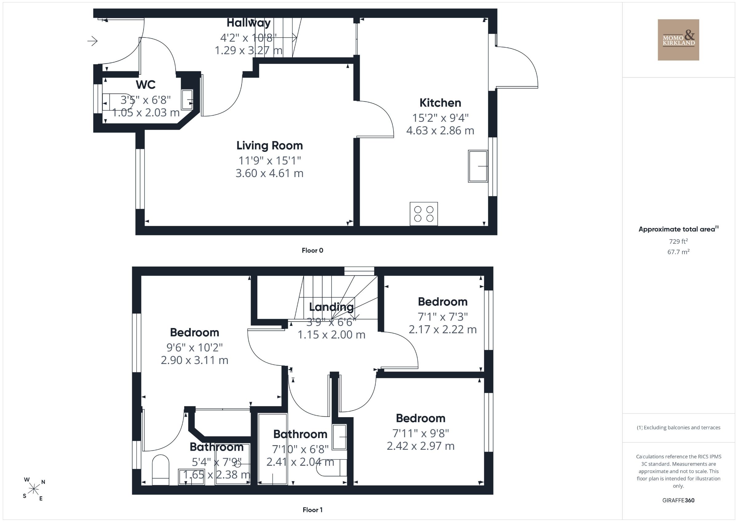 64 Mallard Wynd, Larkhall floorplan