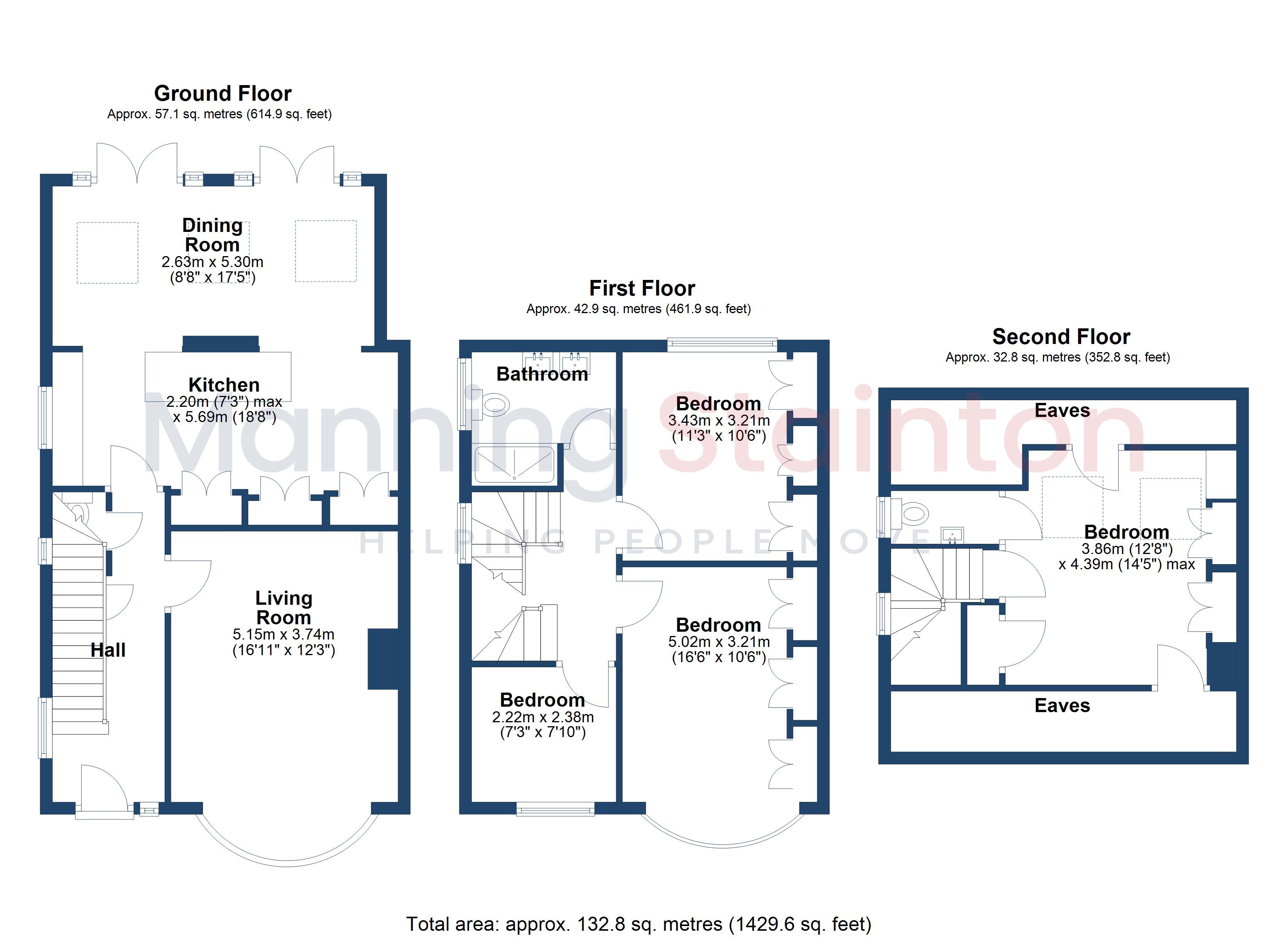 68, Lulworth Crescent, West Yorkshire floorplan