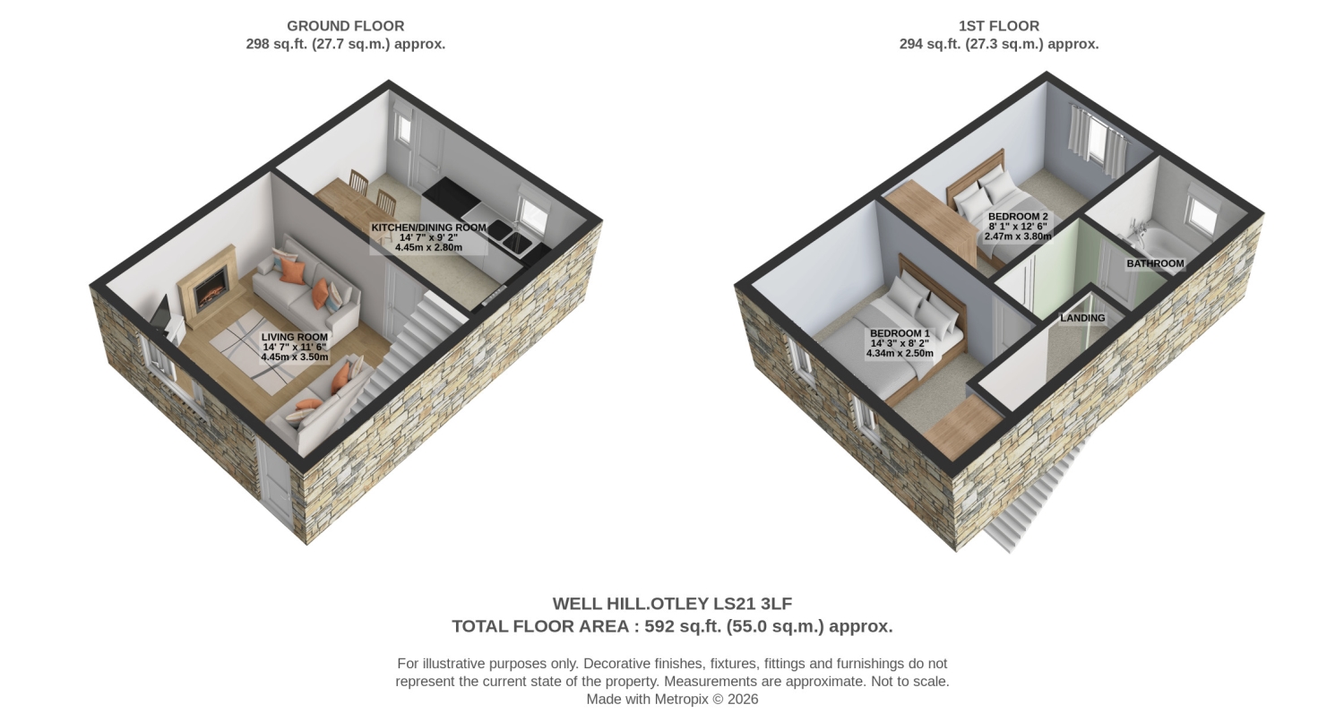 1, Well Hill, Otley floorplan