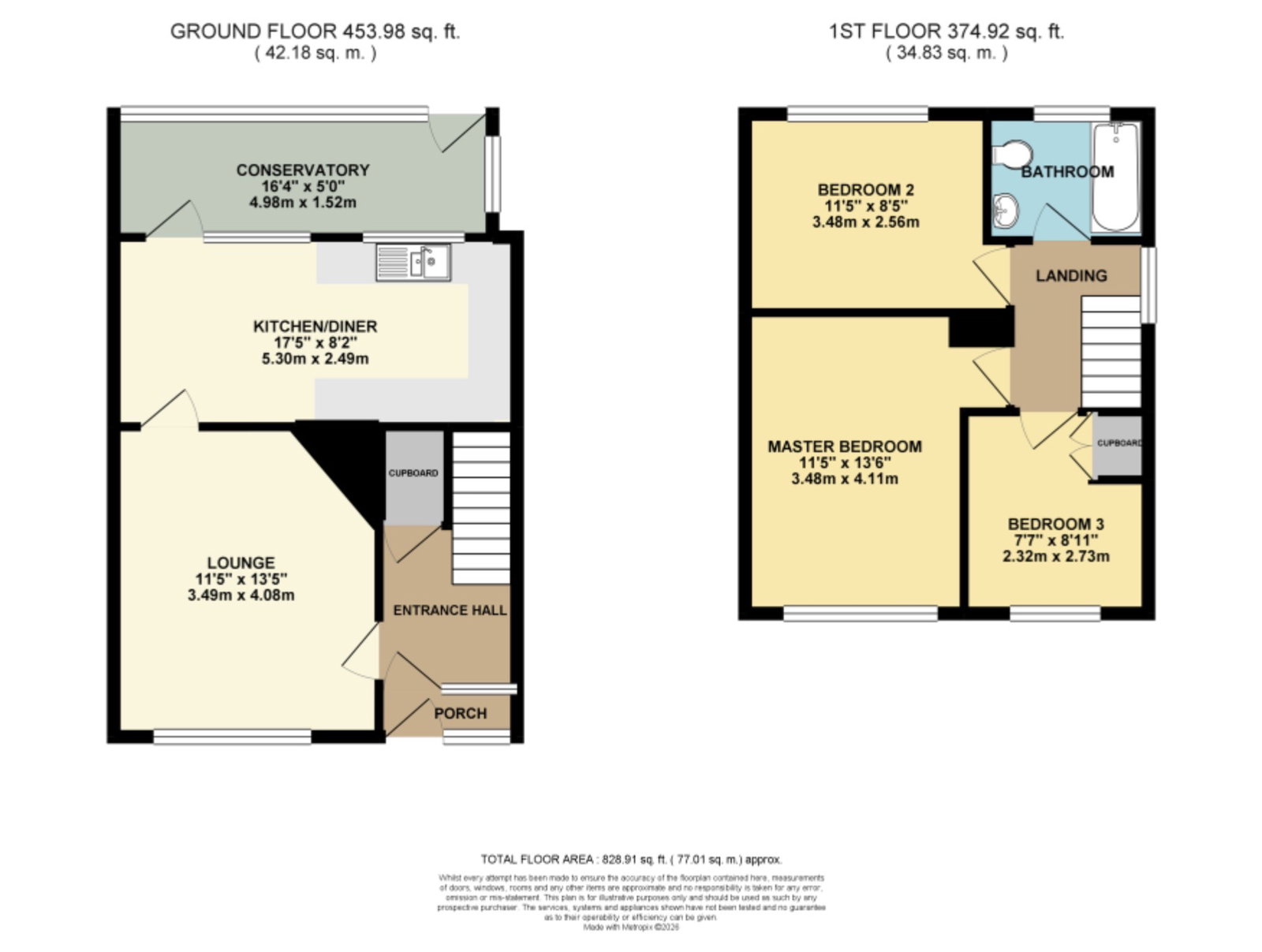 101, Kent Crescent, Wigston floorplan
