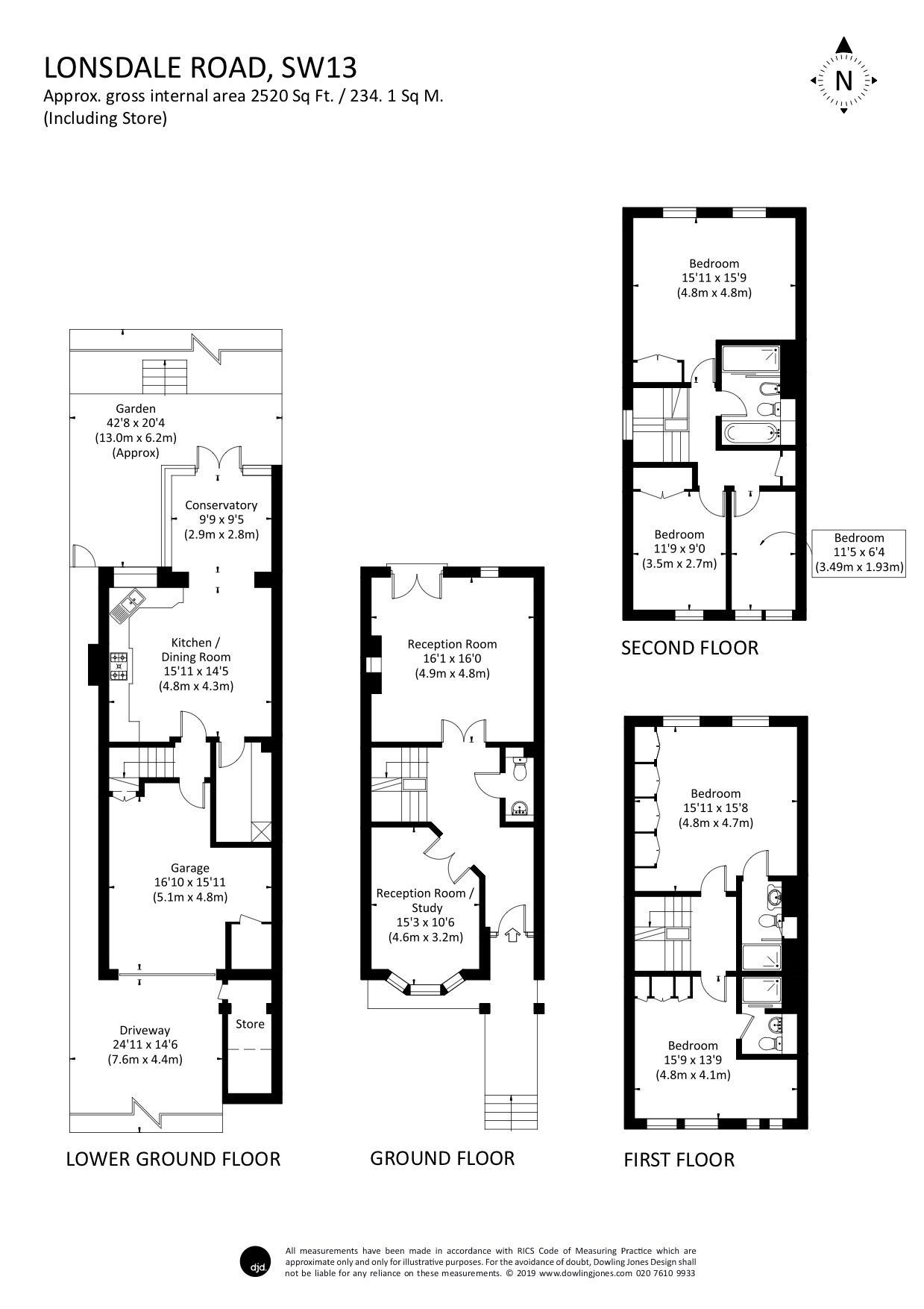 Lonsdale Road, London floorplan