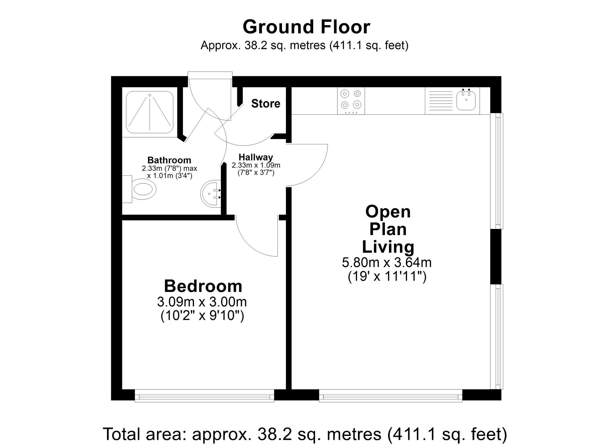 Flat 7, 34 Mason Street, Manchester floorplan