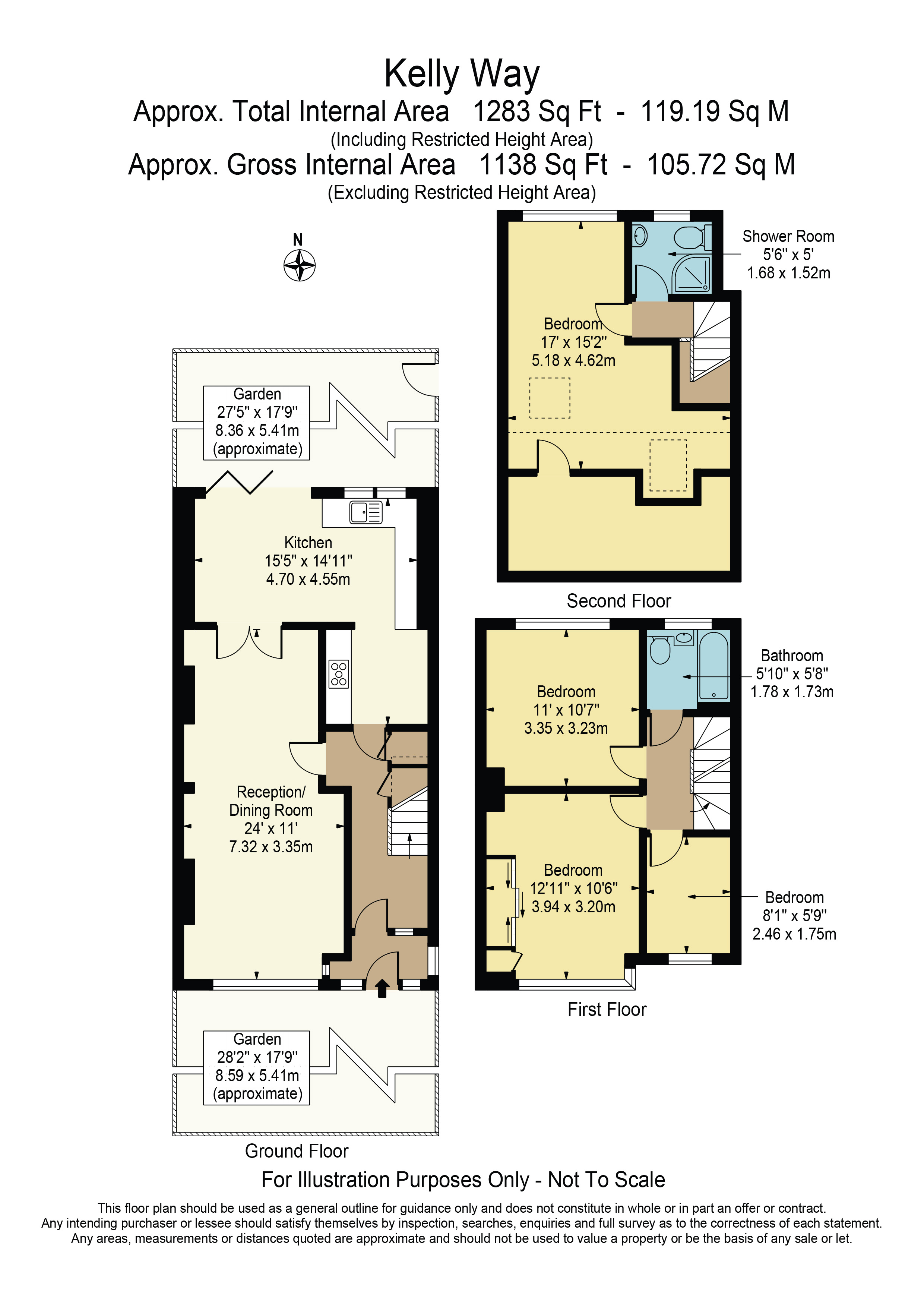 17, Kelly Way, Chadwell Heath floorplan