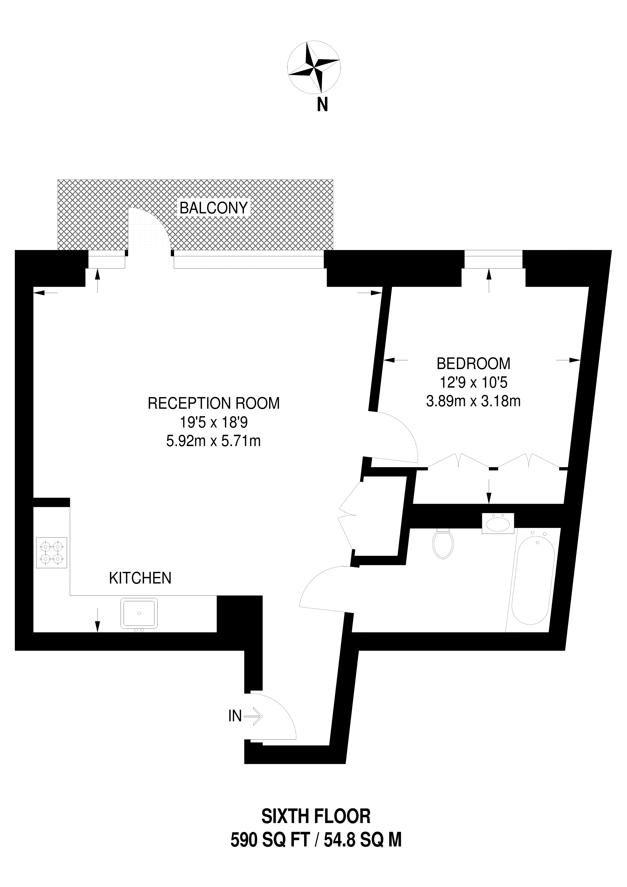 1 Bedrooms Flat to rent in Astell House, Canary Wharf E14