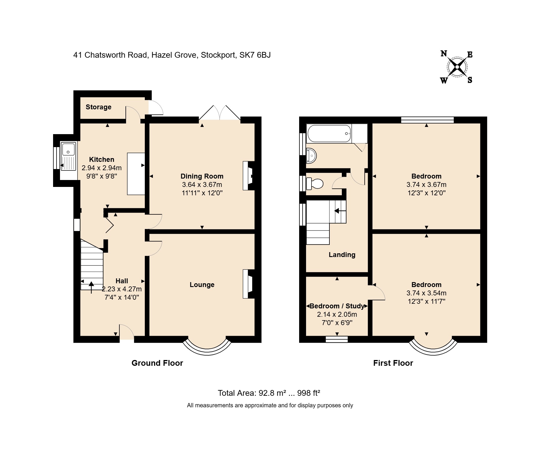 Chatsworth Road, Stockport floorplan