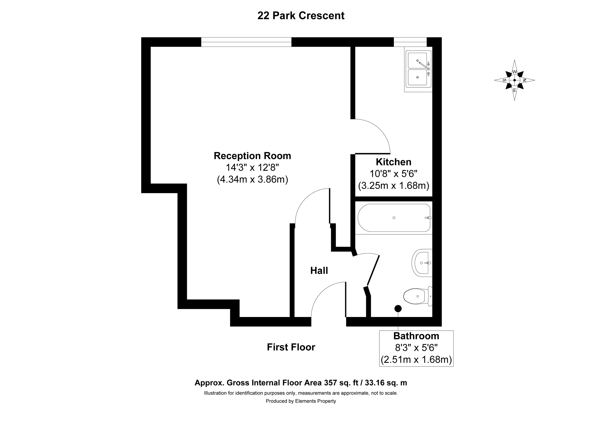 22 Park Crescent London W1B, London floorplan