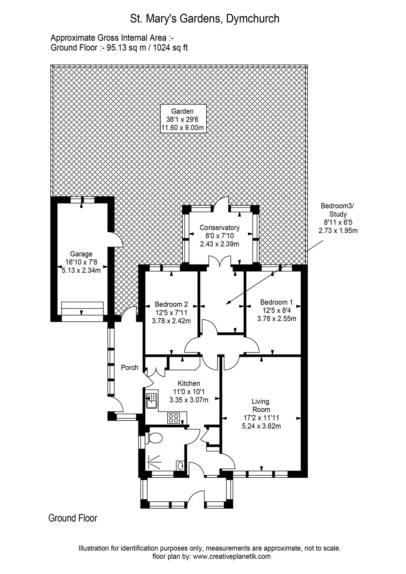 8, St. Marys Gardens, Romney Marsh floorplan