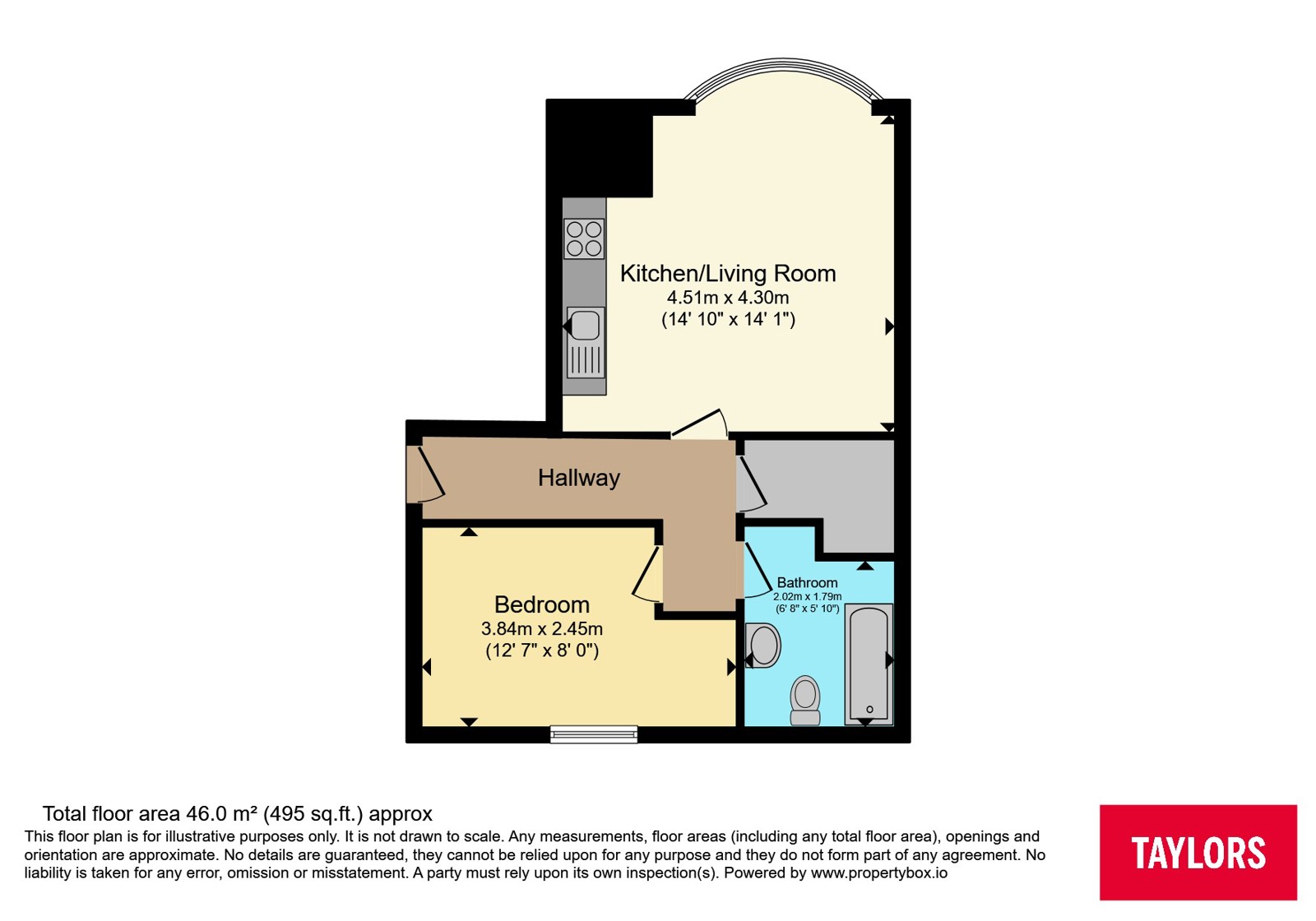 Flat 4, Staple Hill House 103-105,, Staple Hill Road, Bristol floorplan