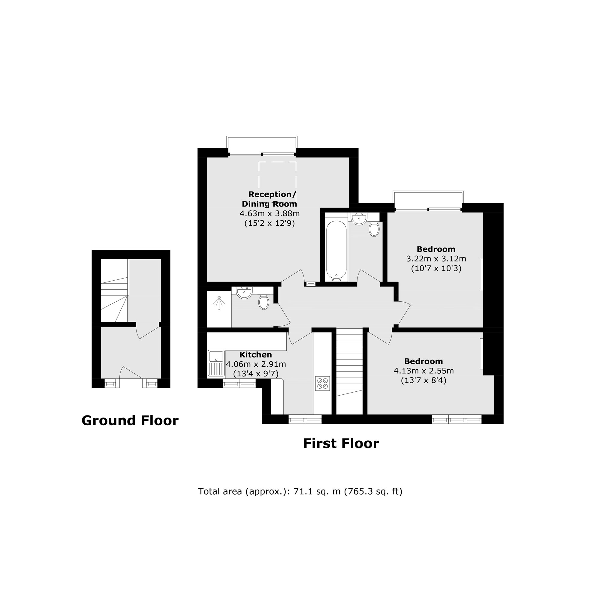 21, Gainsborough Road, Kew floorplan