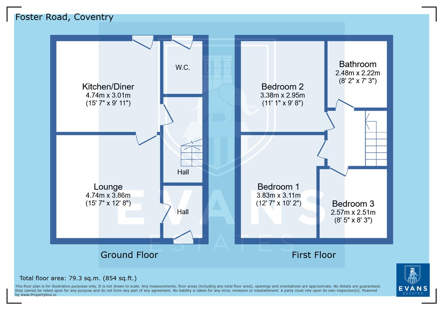 36, Foster Road, Coventry floorplan